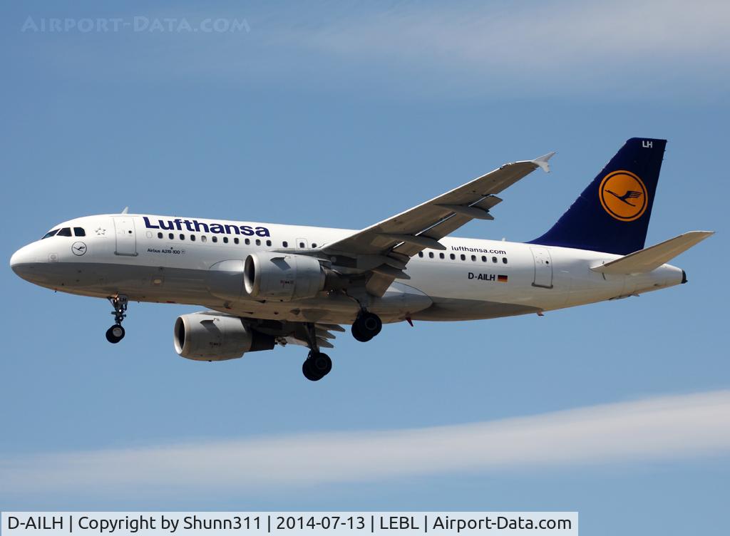 D-AILH, 1997 Airbus A319-114 C/N 641, Landing rwy 25R