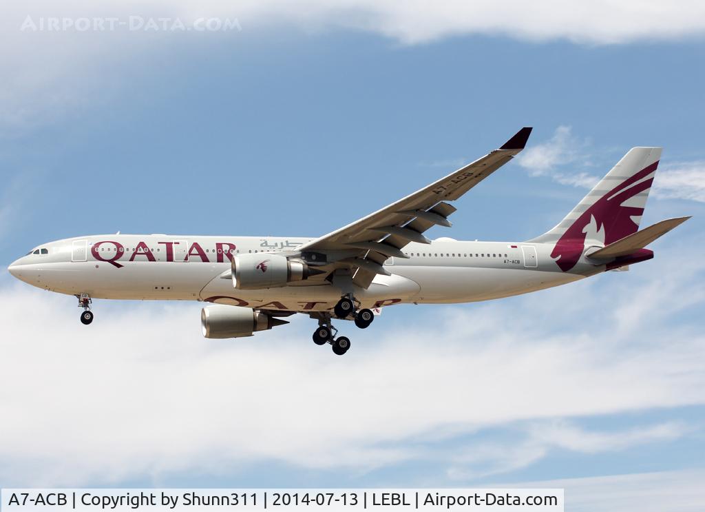 A7-ACB, 2002 Airbus A330-203 C/N 489, Landing rwy 25R in n/c