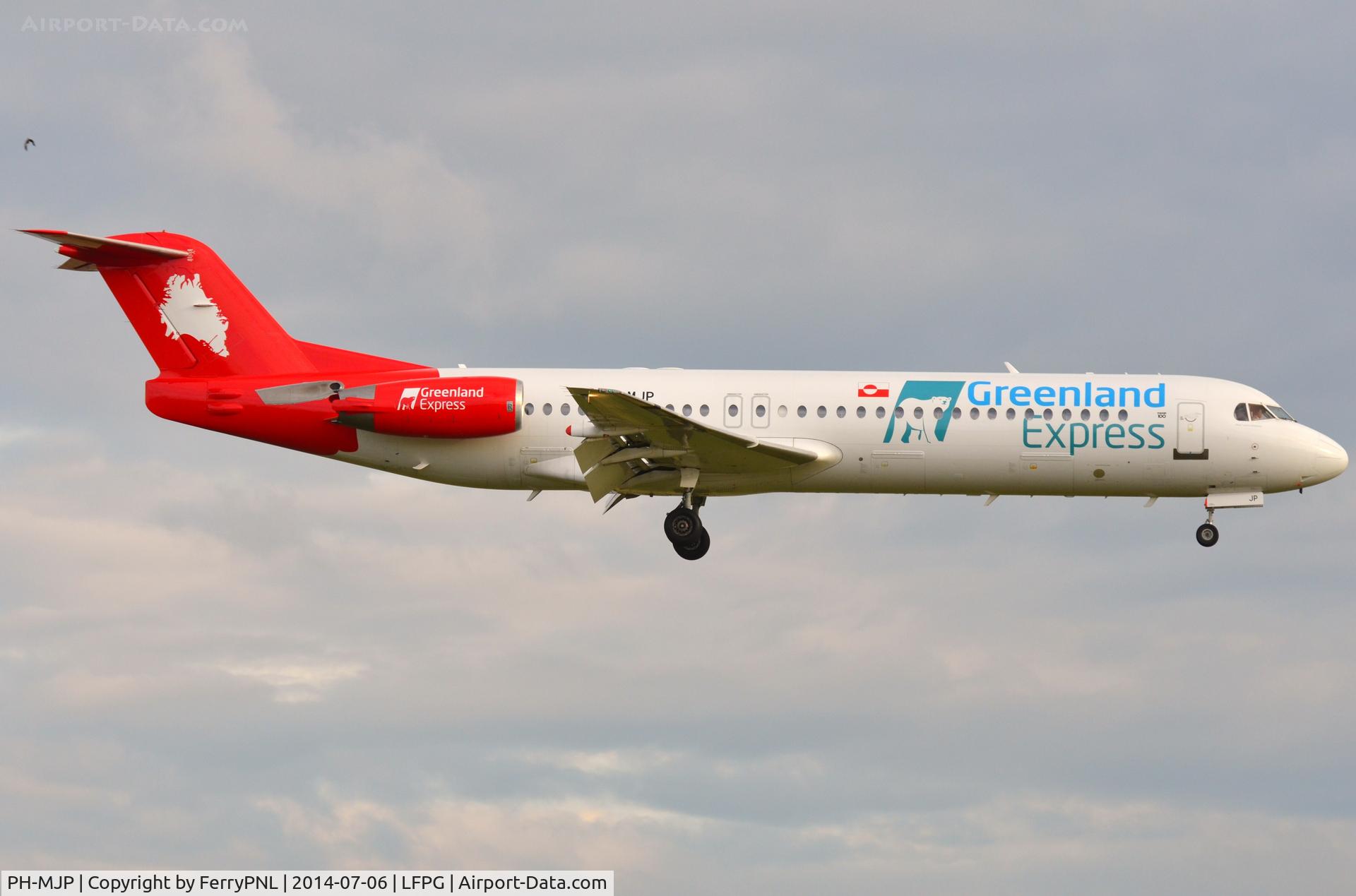 PH-MJP, 1995 Fokker 100 (F-28-0100) C/N 11505, Greenland Express Fk100