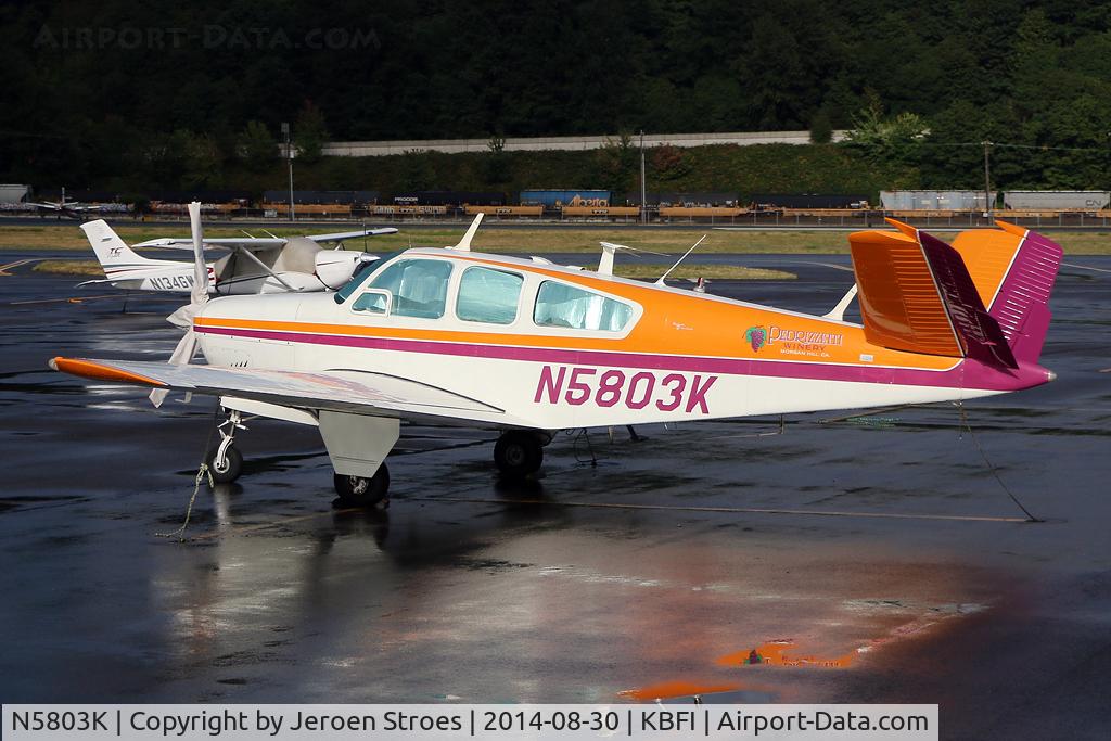 N5803K, 1965 Beech S35 Bonanza C/N D-7830, sweet a/c
