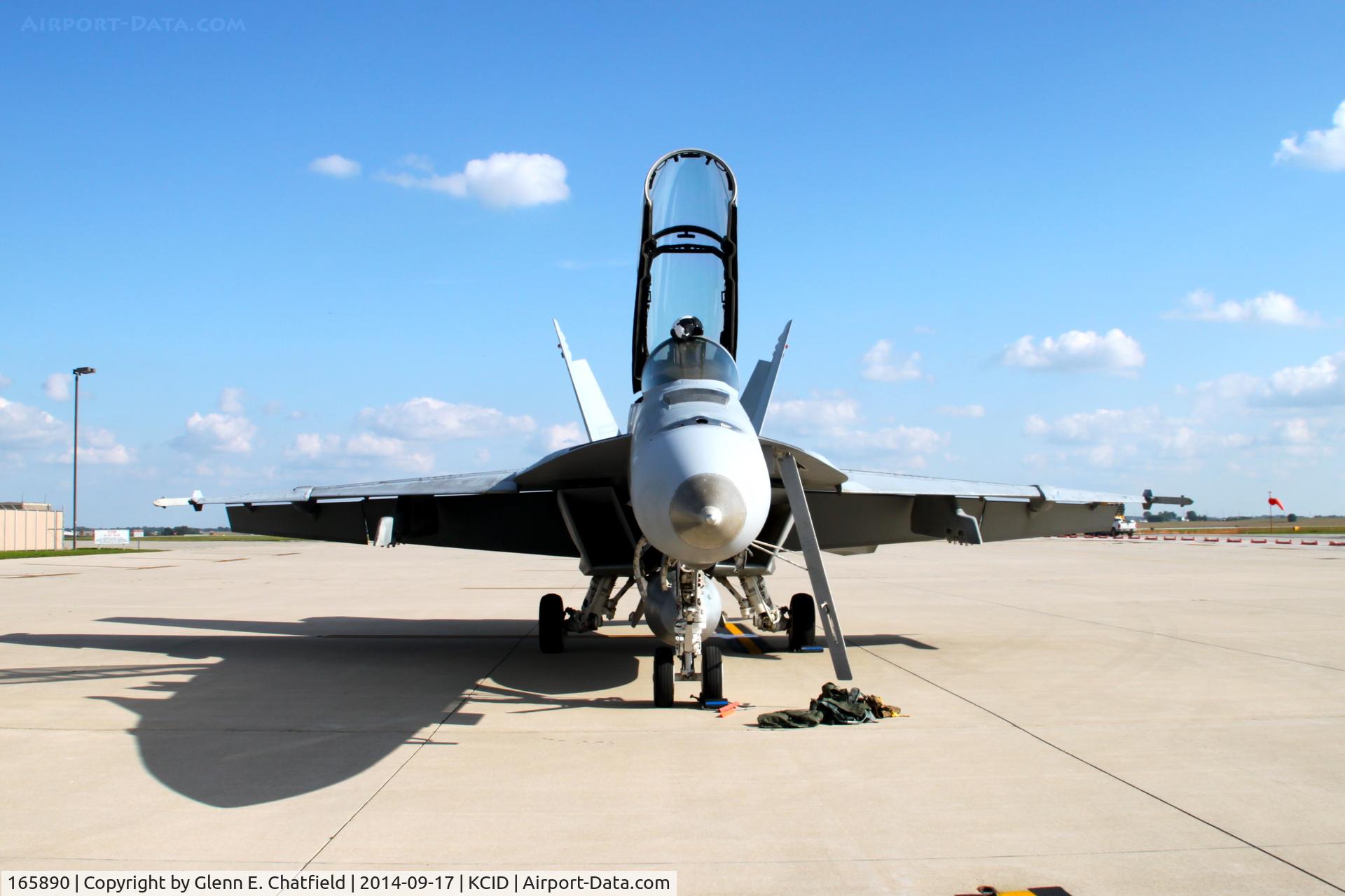 165890, Boeing F/A-18F Super Hornet C/N F050, On the Landmark Ramp