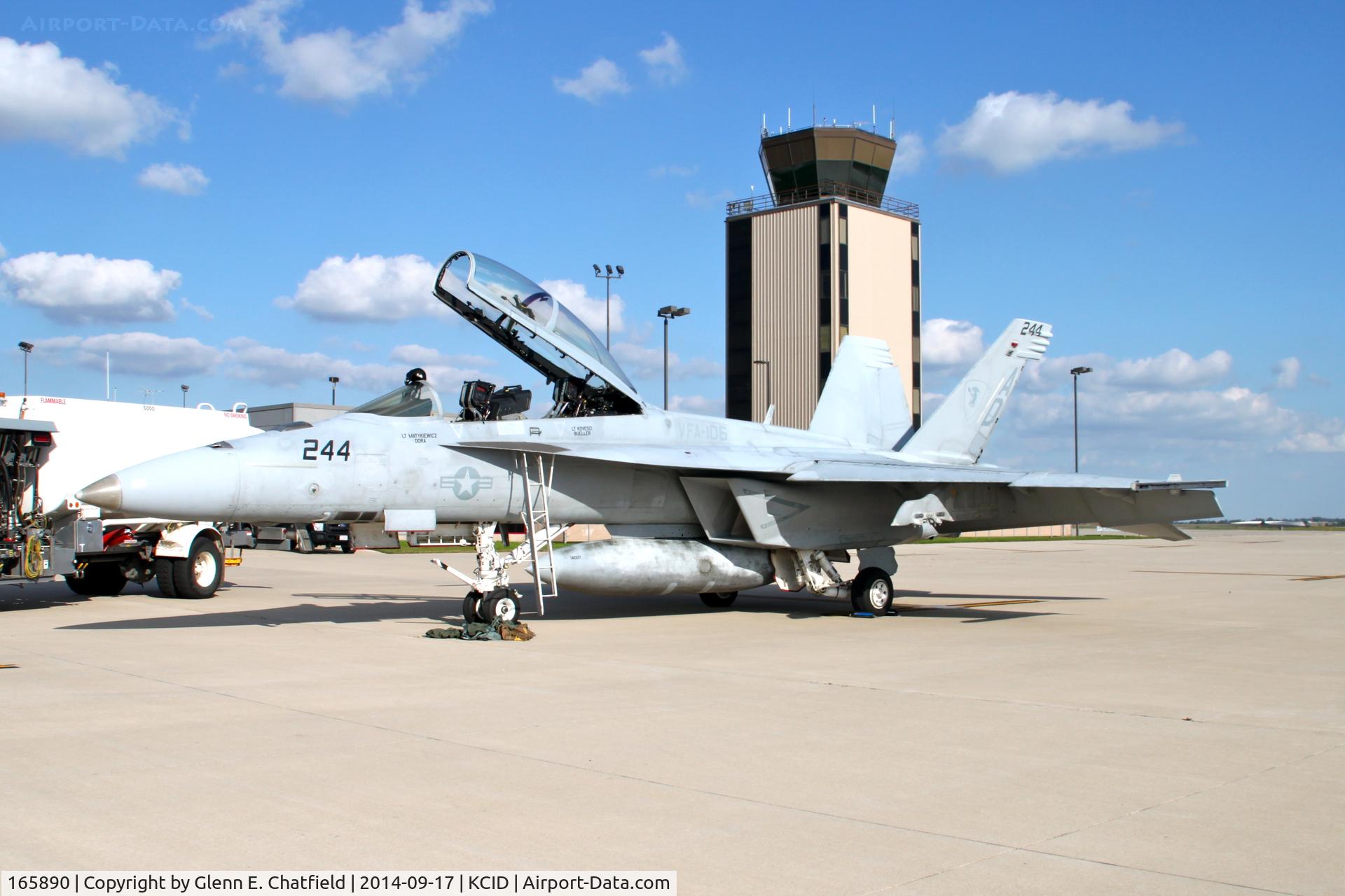 165890, Boeing F/A-18F Super Hornet C/N F050, On the Landmark Ramp