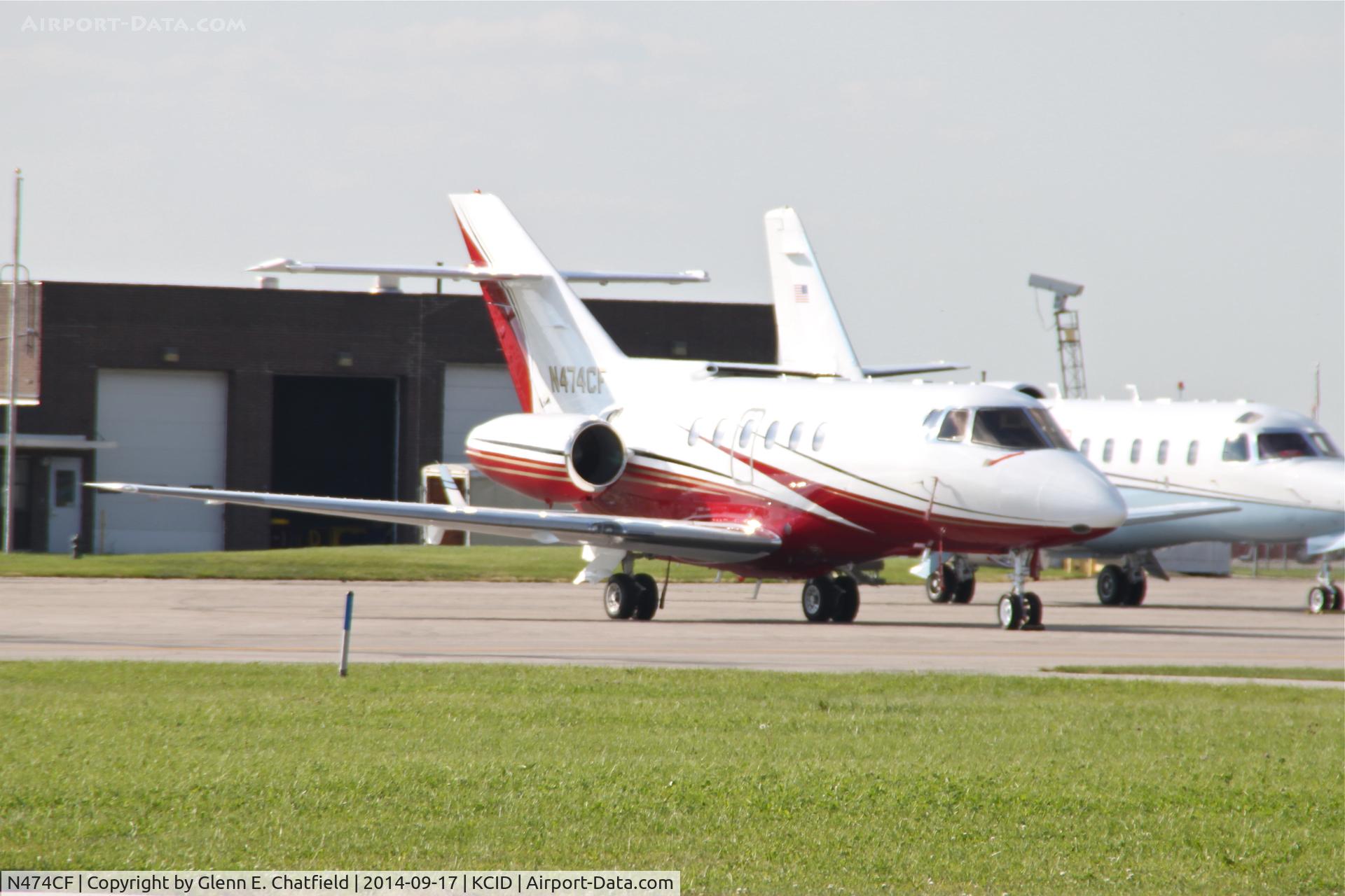 N474CF, 2004 Raytheon Hawker 800XP C/N 258662, On the Rockwell-Collins Ramp, photographed with 300 mm.