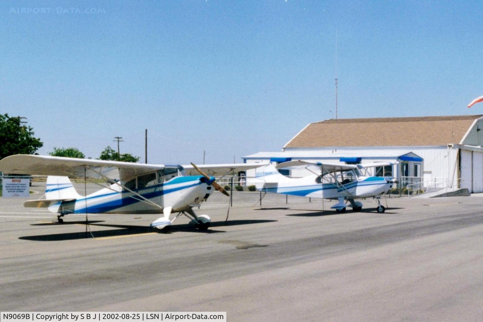N9069B, 1958 Champion 7FC C/N 7FC-153, 69B and 78E at Los Banos,Ca for a lunch stop.