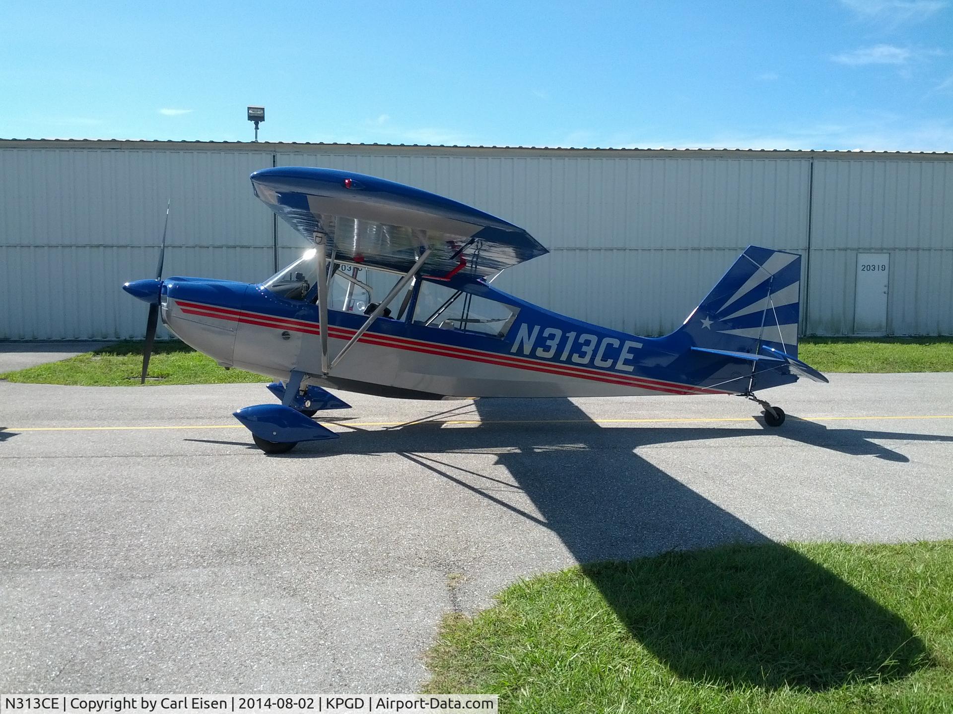 N313CE, 1972 Bellanca 7ECA Citabria Citabria C/N 886-72, Restoration of this aircraft completed 8/14 by Carl Eisen, Warren Rahz and Jim Ross. Approximately 20 months restoration time.