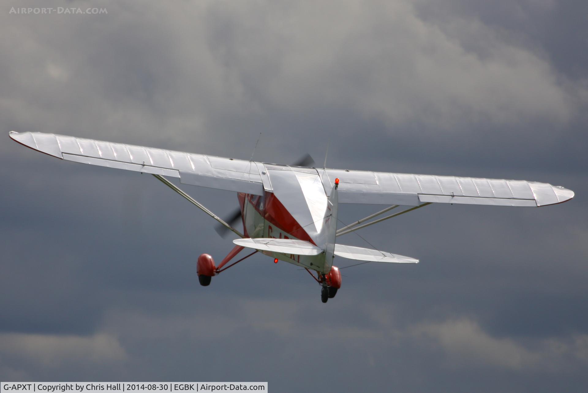 G-APXT, 1956 Piper PA-22-150 Caribbean C/N 22-3854, at the LAA Rally 2014, Sywell