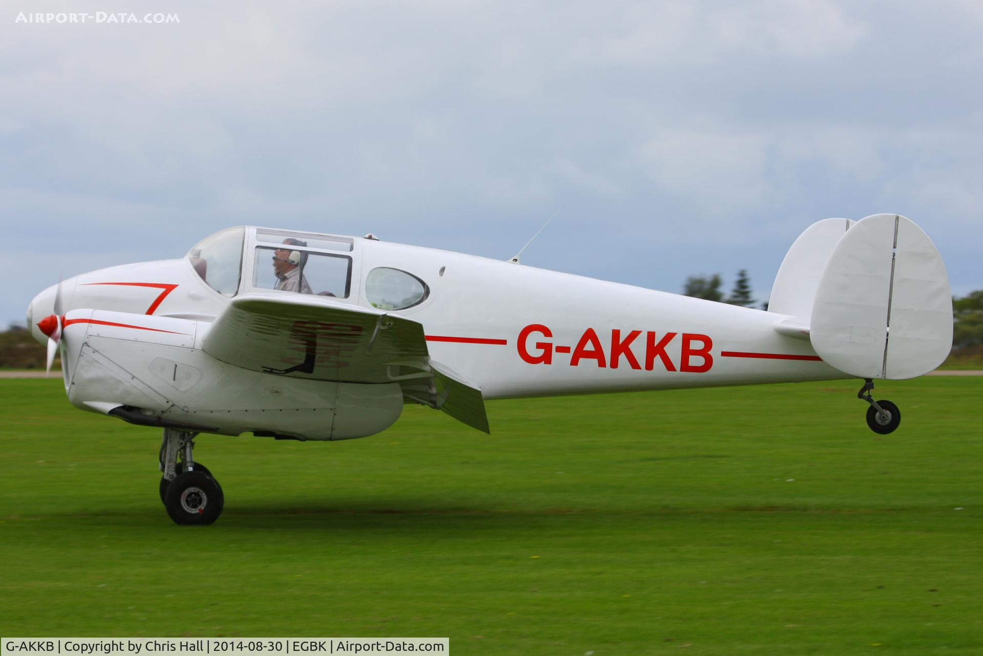 G-AKKB, 1947 Miles M-65 Gemini 1A C/N 6537, at the LAA Rally 2014, Sywell