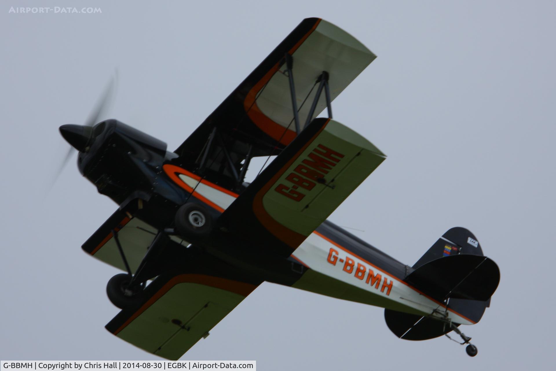 G-BBMH, 1982 EAA Biplane Model P-1 C/N PFA 1348, at the LAA Rally 2014, Sywell