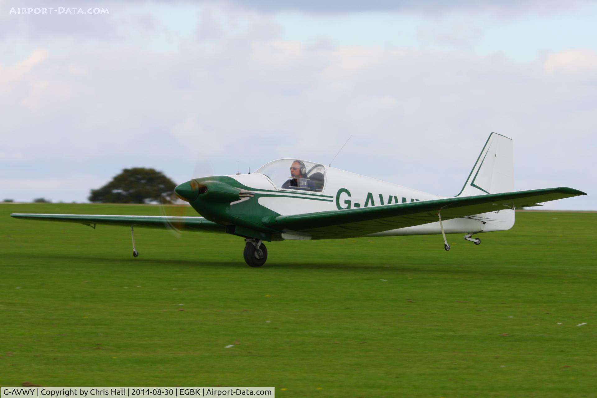 G-AVWY, 1967 Sportavia-Putzer Fournier RF-4D C/N 4031, at the LAA Rally 2014, Sywell