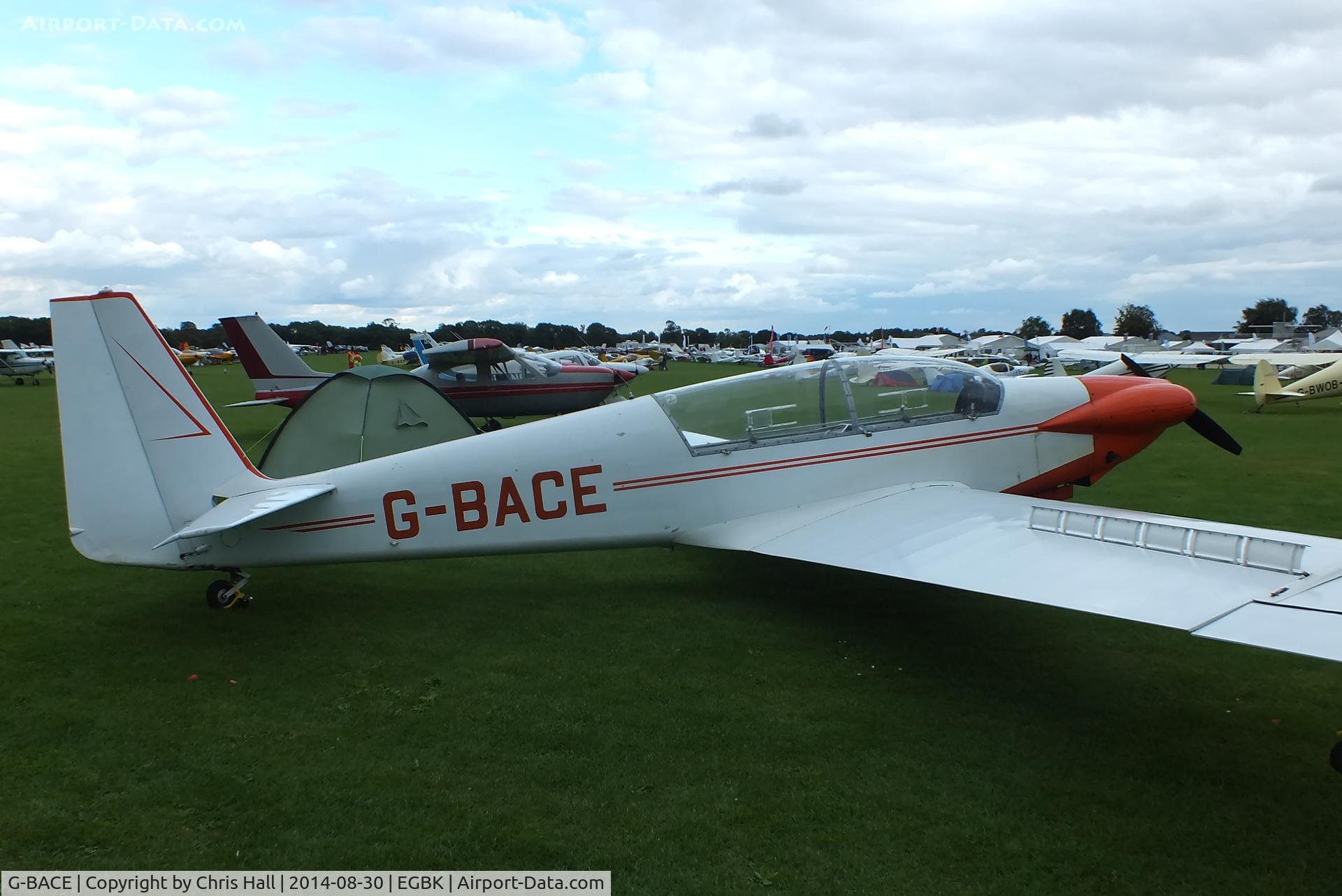 G-BACE, 1972 Sportavia-Putzer RF-5 C/N 5102, at the LAA Rally 2014, Sywell