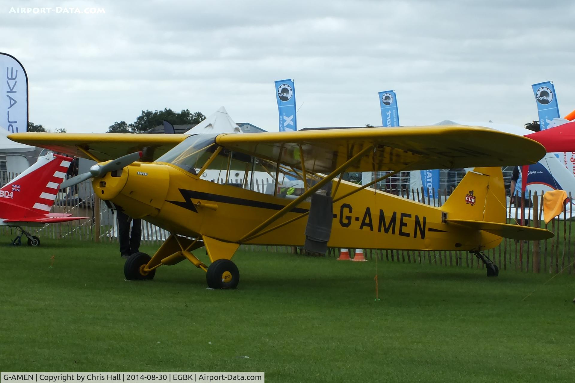 G-AMEN, 1952 Piper L-18C Super Cub C/N 18-1998, at the LAA Rally 2014, Sywell
