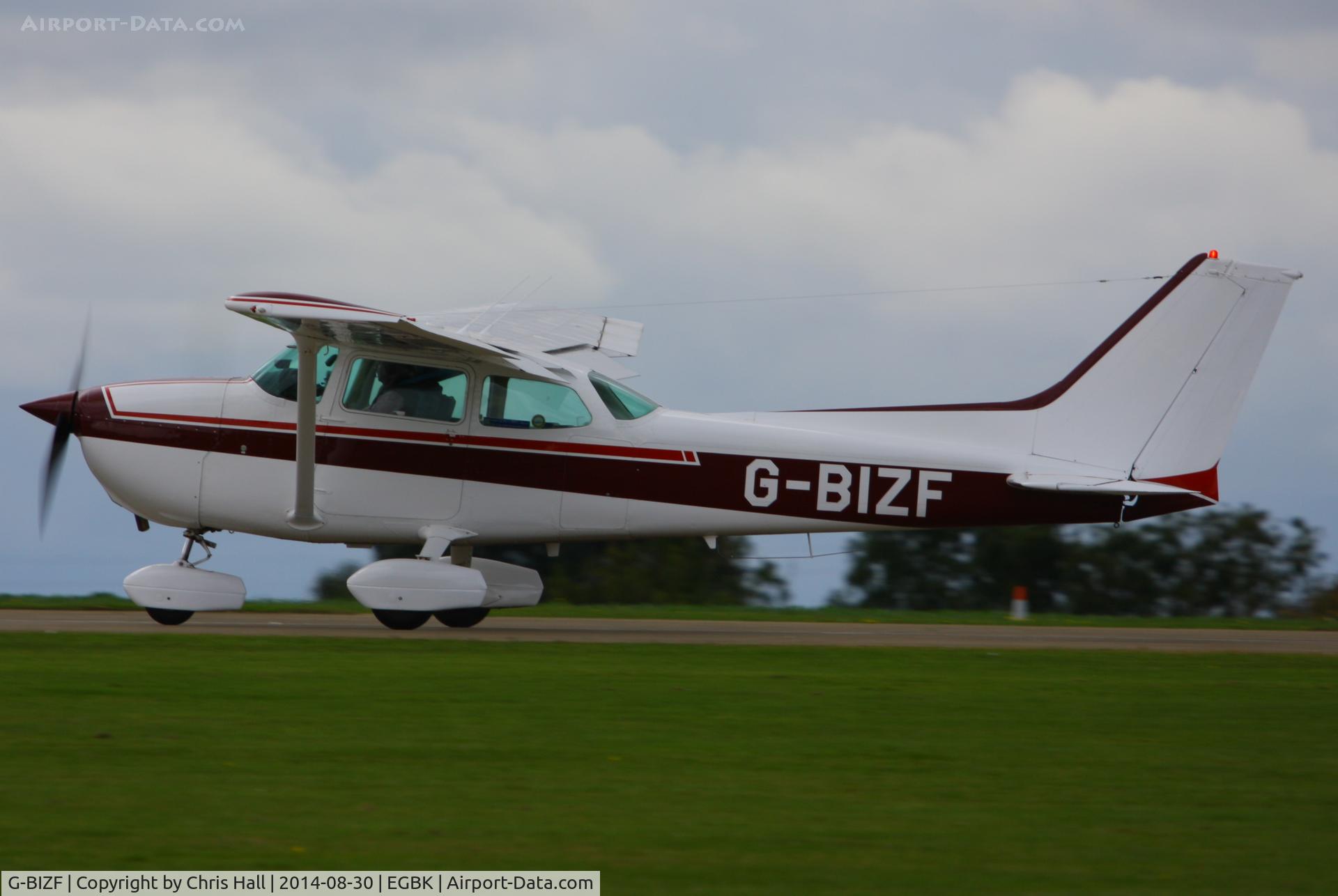 G-BIZF, 1981 Reims F172P Skyhawk C/N 2070, at the LAA Rally 2014, Sywell