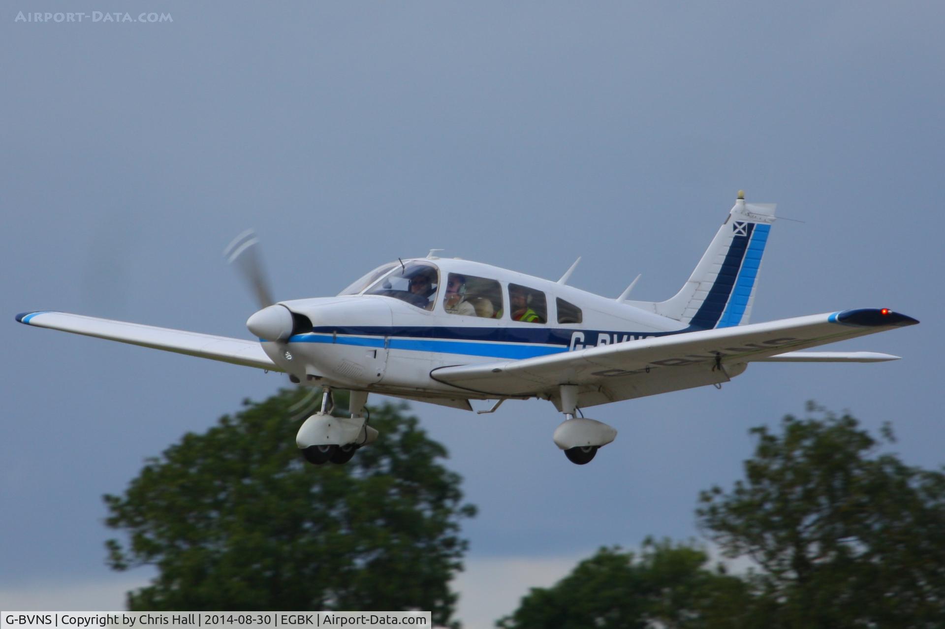 G-BVNS, 1976 Piper PA-28-181 Cherokee Archer II C/N 28-7690358, at the LAA Rally 2014, Sywell