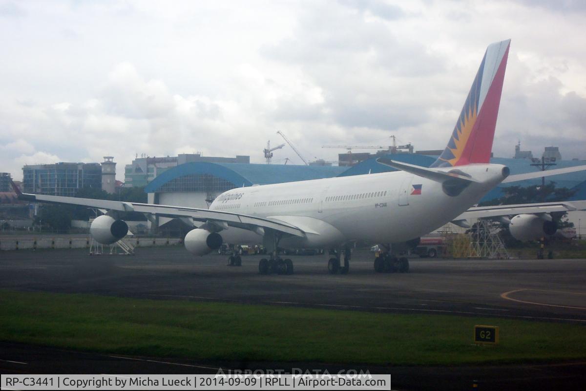 RP-C3441, 2002 Airbus A340-313X C/N 474, Just delivered (ex-Iberia). Was still in all-white in August.