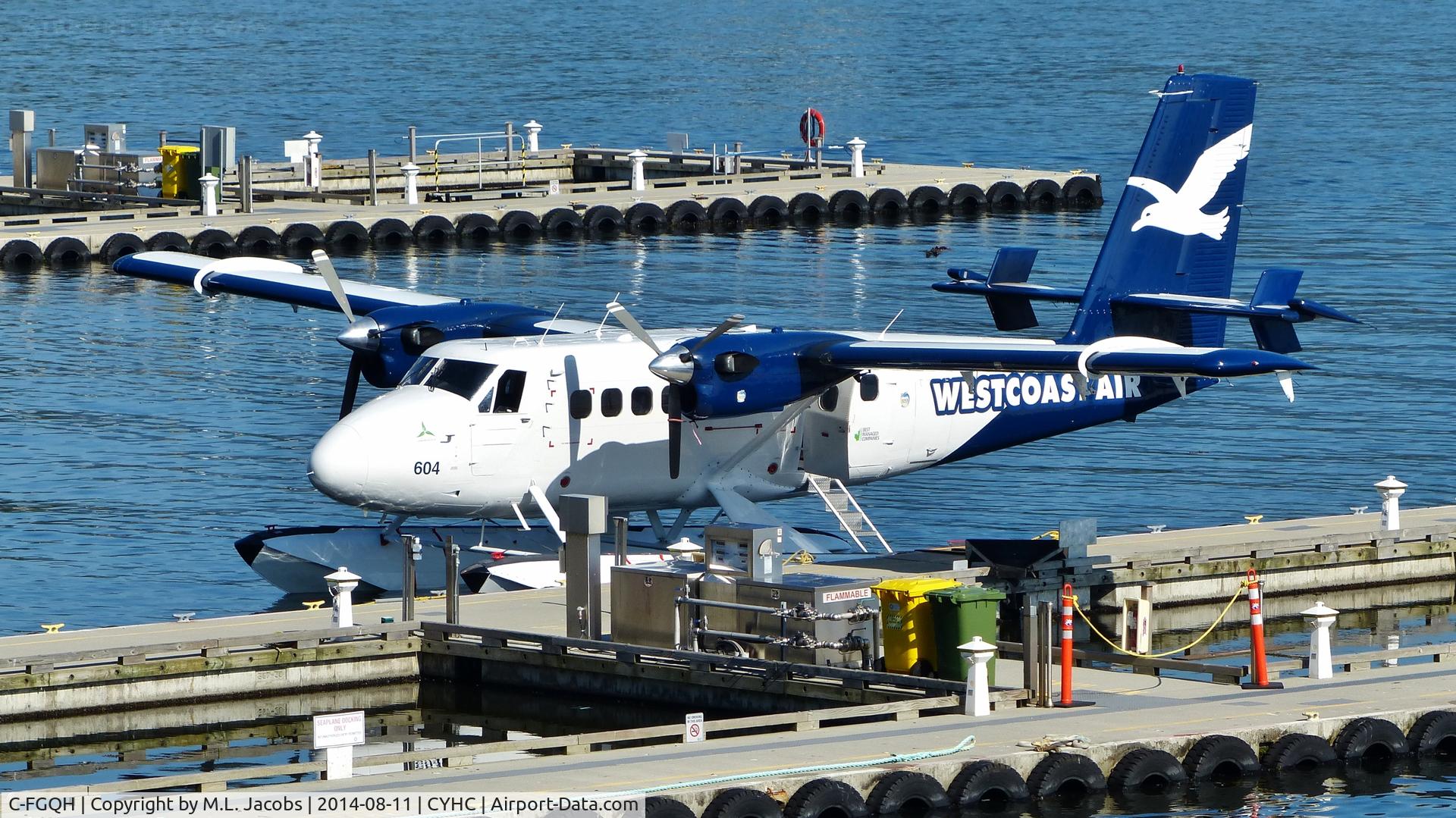 C-FGQH, 1968 De Havilland Canada DHC-6-100 Twin Otter C/N 106, Westcoast Air #604 at the Coal Harbour terminal.