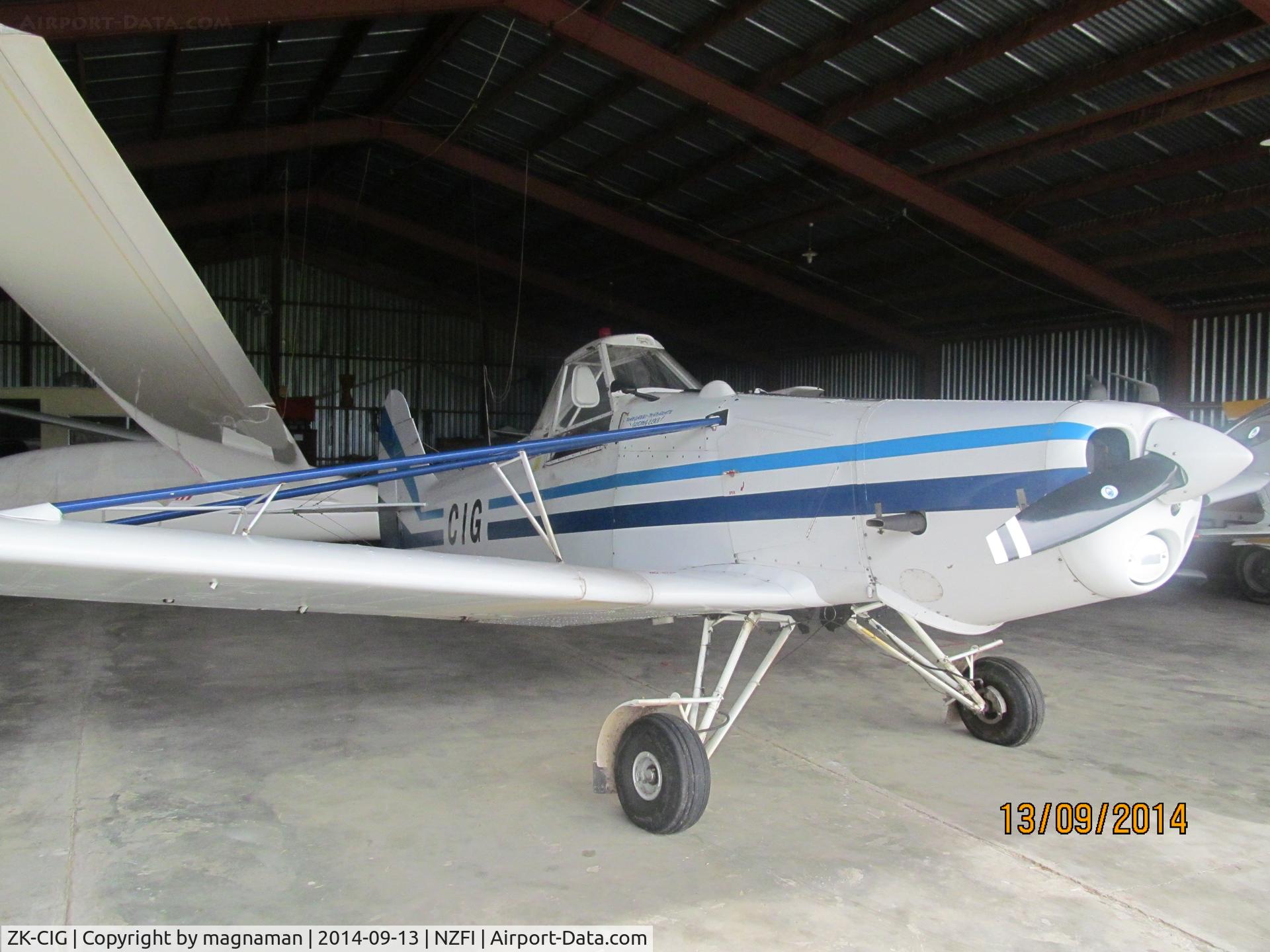 ZK-CIG, Piper PA-25-235 Pawnee C/N 25-3012, Glider club towie for fielding