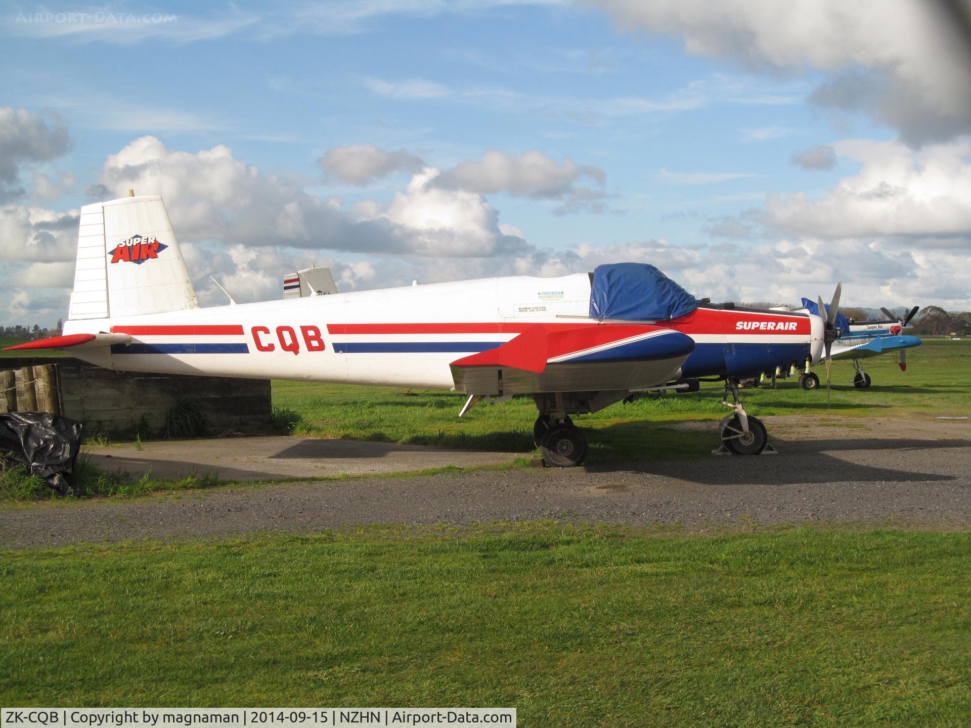 ZK-CQB, Fletcher FU24-950M C/N 7, Old c/n but still flying.