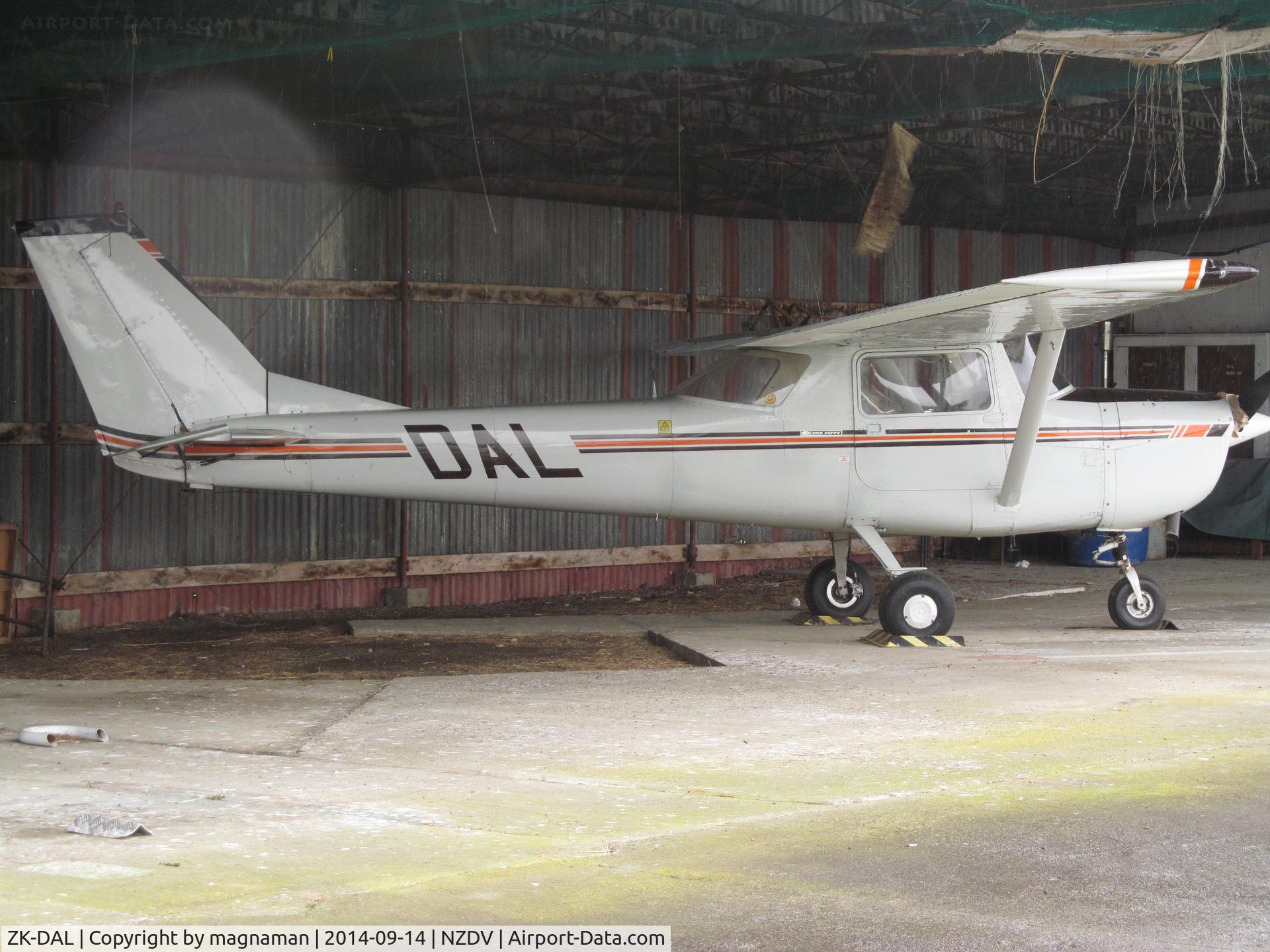 ZK-DAL, Cessna 150G C/N 15066321, Sole aircraft visible on a bleak sunday