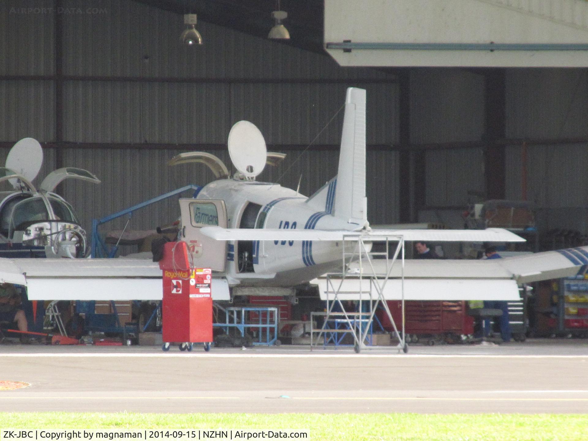 ZK-JBC, Pacific Aerospace 750XL C/N 119, long shot into hangar