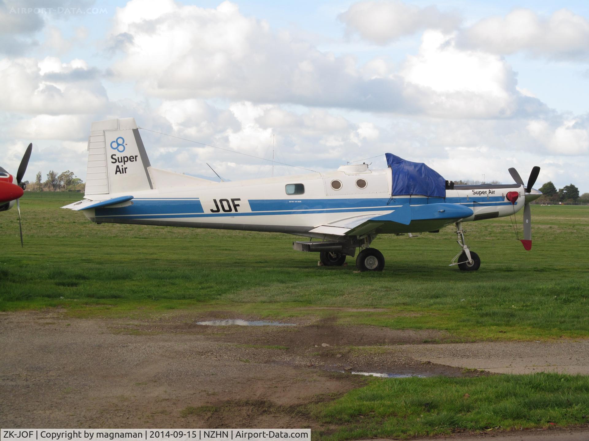 ZK-JOF, Pacific Aerospace Cresco 08-600 C/N 032, saw at masterton two days before