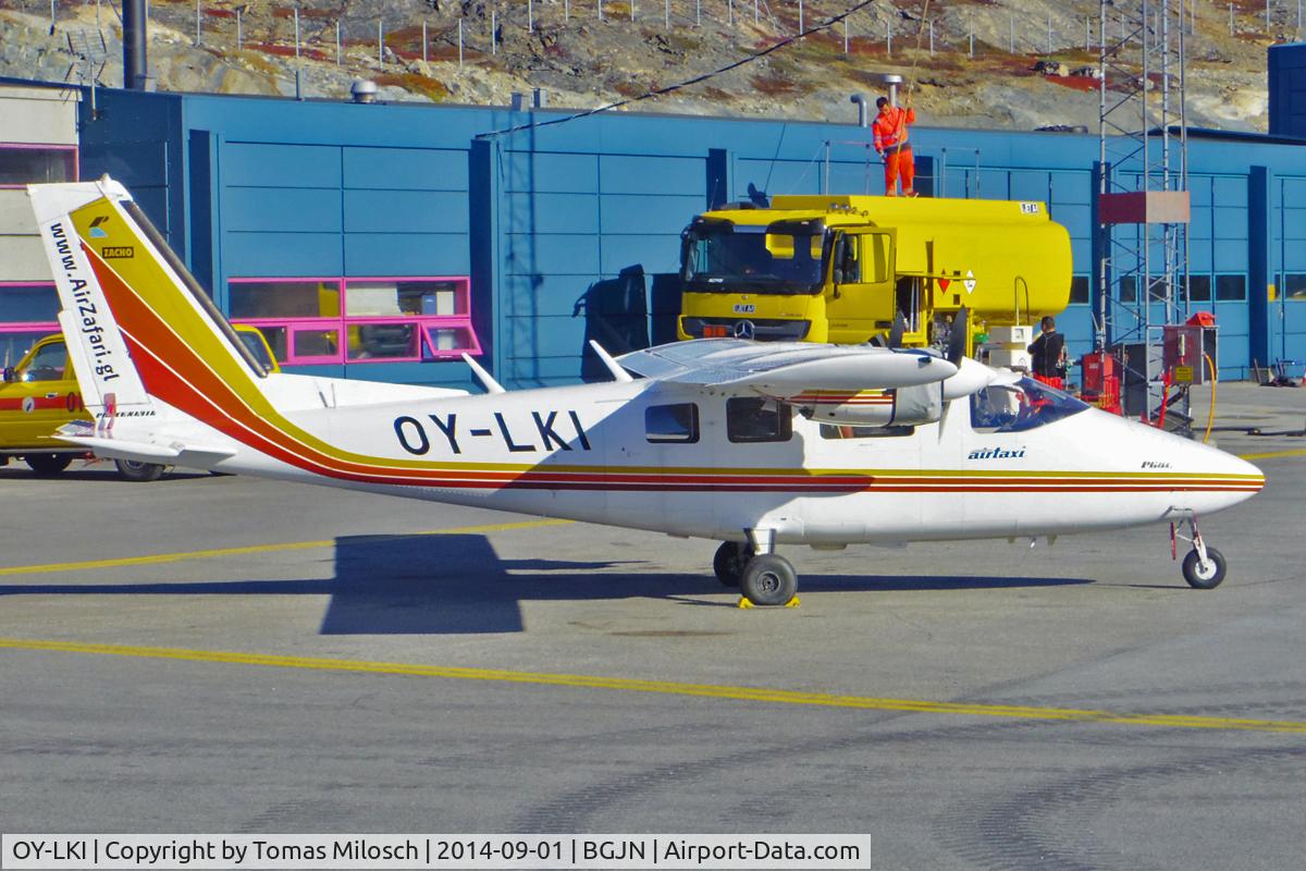 OY-LKI, 1986 Partenavia P-68C C/N 366, AirZafari, Greenland. Thanks to Paul!