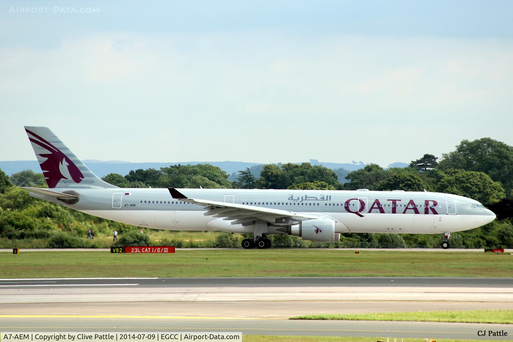 A7-AEM, 2007 Airbus A330-302 C/N 893, Taxi to holding Point for departure