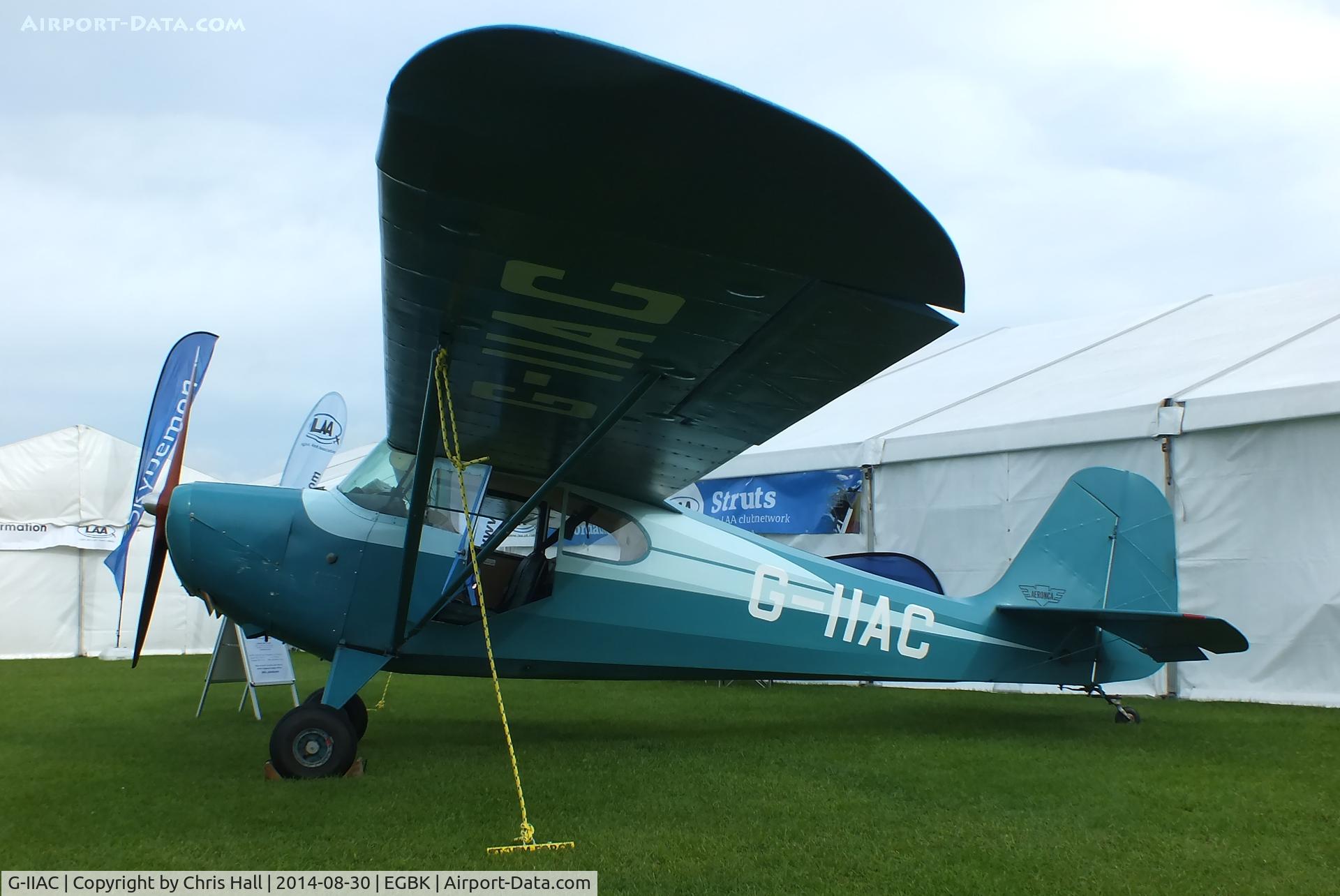 G-IIAC, 1946 Aeronca 11AC Chief C/N 11AC-169, at the LAA Rally 2014, Sywell