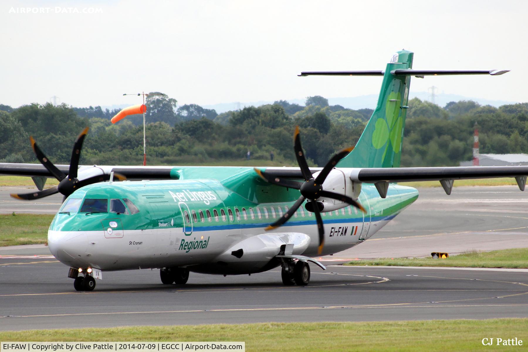 EI-FAW, 2013 ATR 72-600 (72-212A) C/N 1122, Close up view of 'FAW