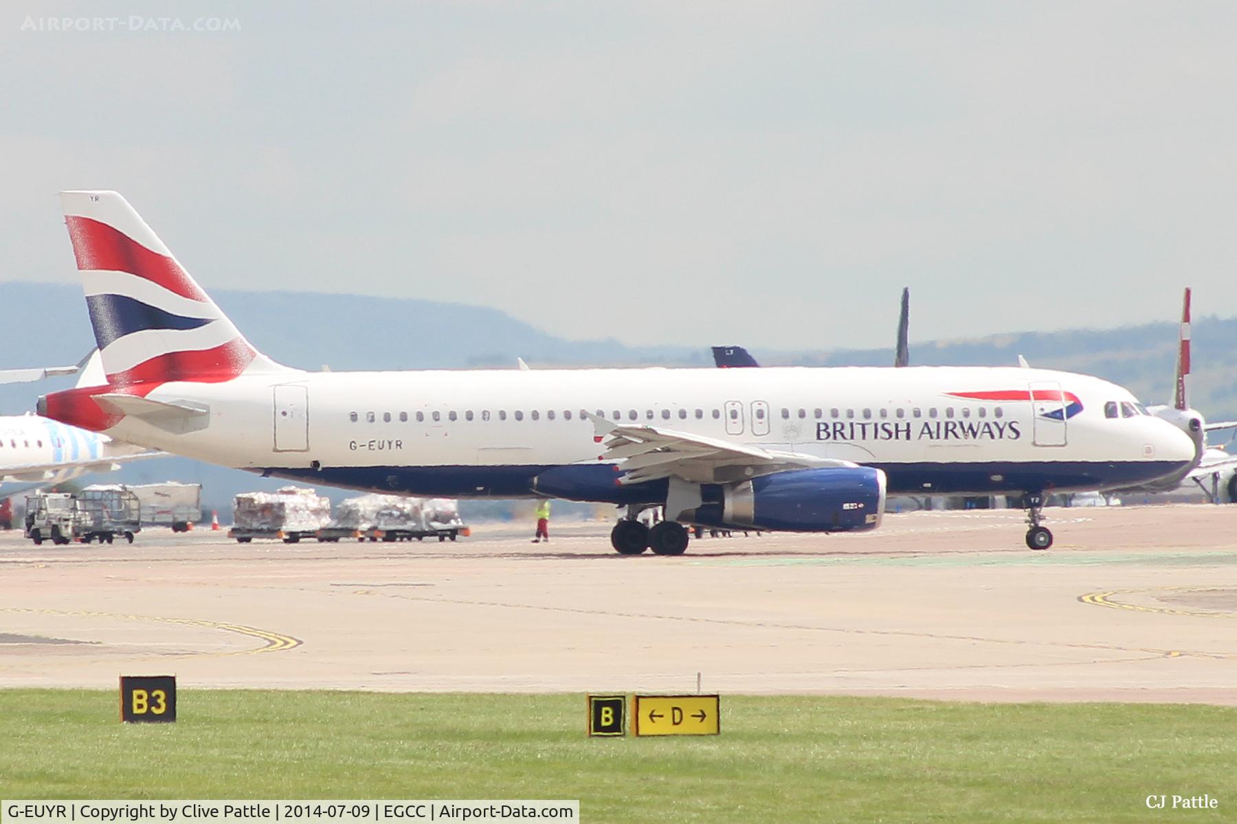 G-EUYR, 2013 Airbus A320-232 C/N 5856, Taxi for departure