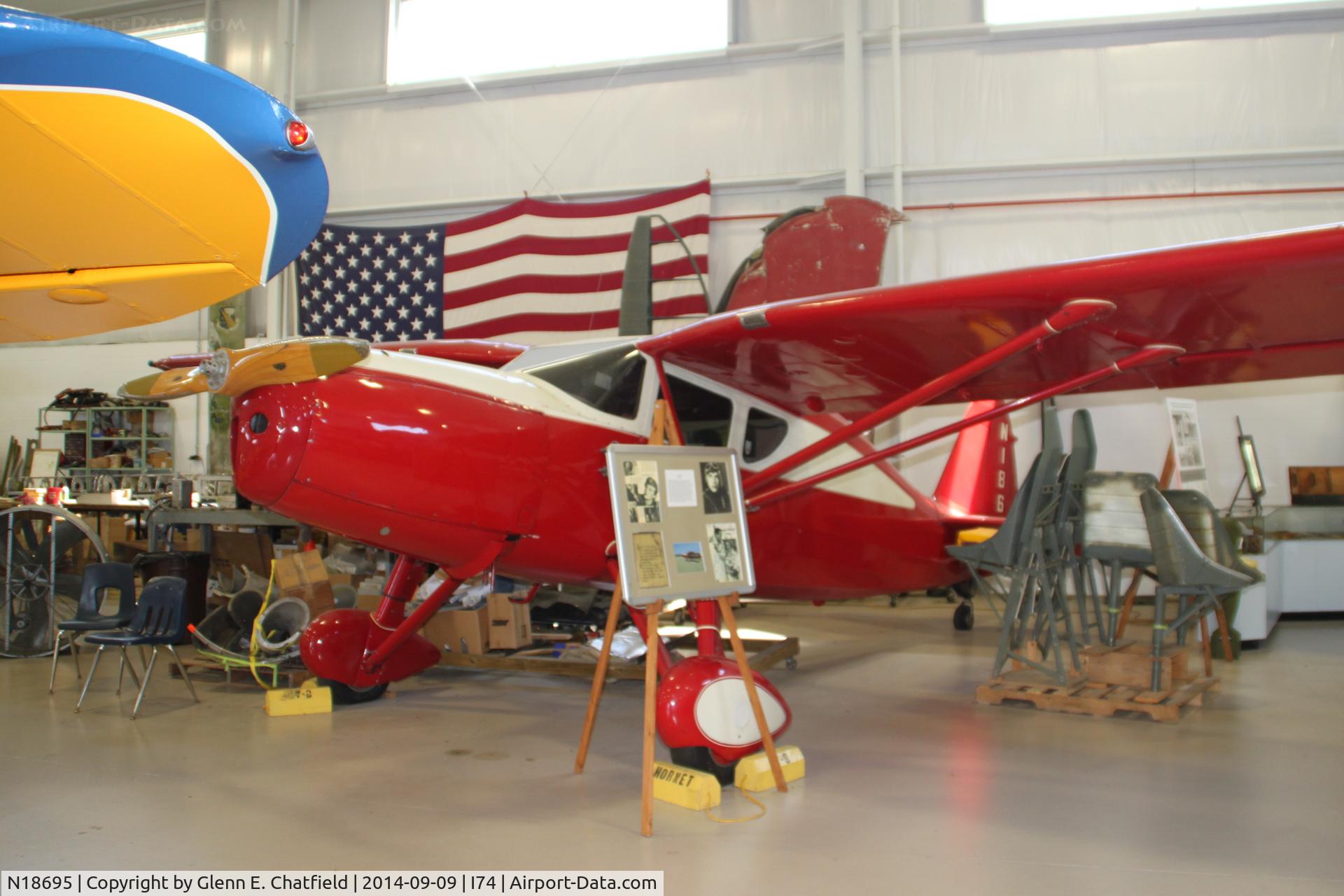N18695, 1939 Fairchild 24W-9 C/N W9-213, At the Champaign Aviation Museum
