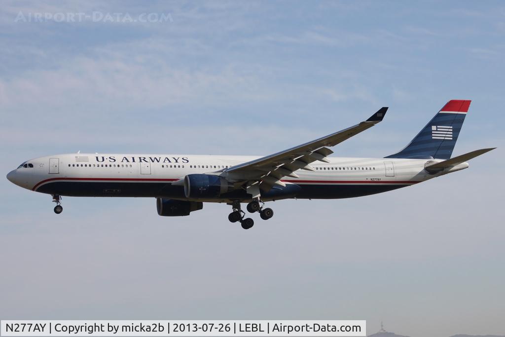 N277AY, 2001 Airbus A330-323 C/N 0380, Landing