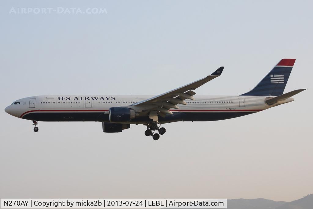 N270AY, 2000 Airbus A330-323 C/N 315, Landing