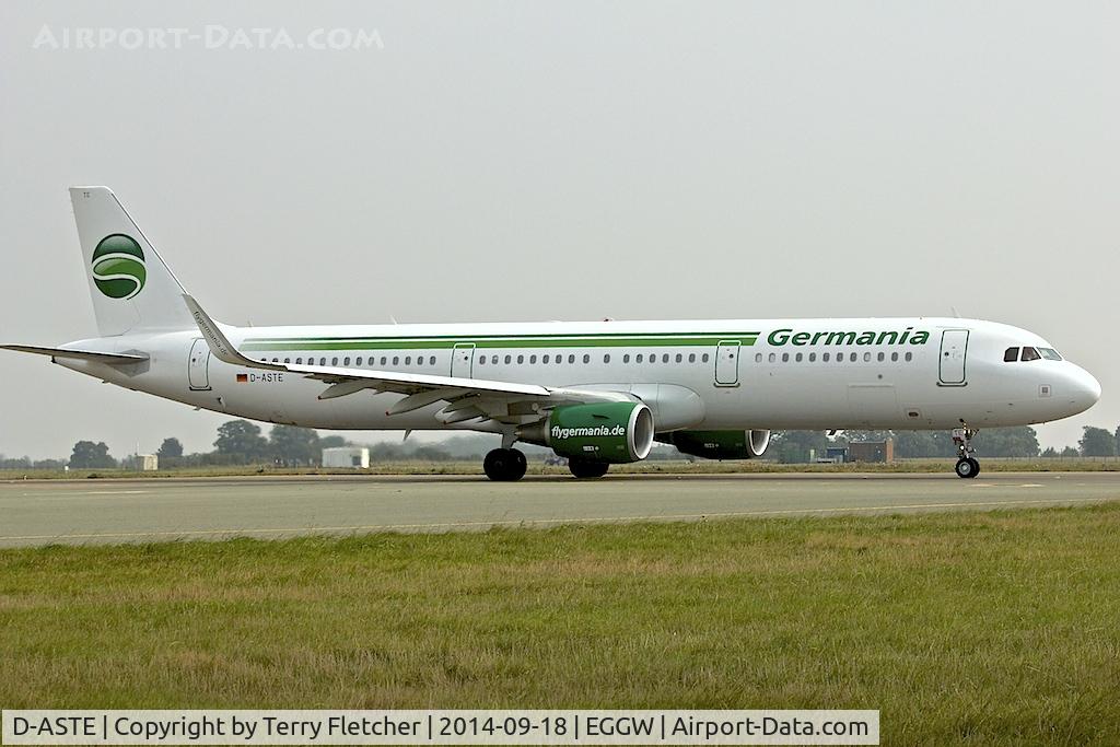 D-ASTE, 2014 Airbus A321-211 C/N 6005, Germania A321 at Luton