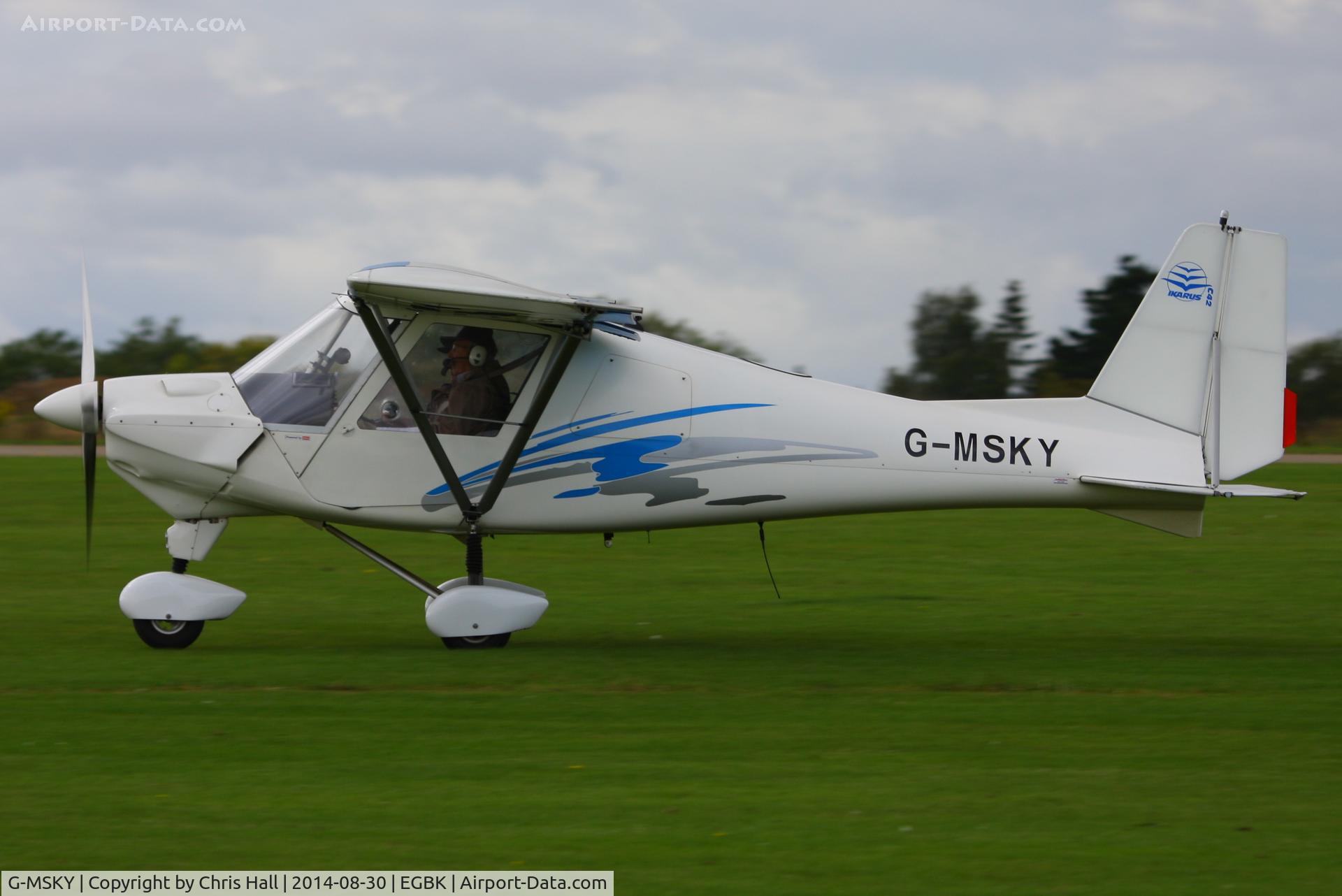 G-MSKY, 2001 Comco Ikarus C42 FB UK C/N PFA 322-13722, at the LAA Rally 2014, Sywell