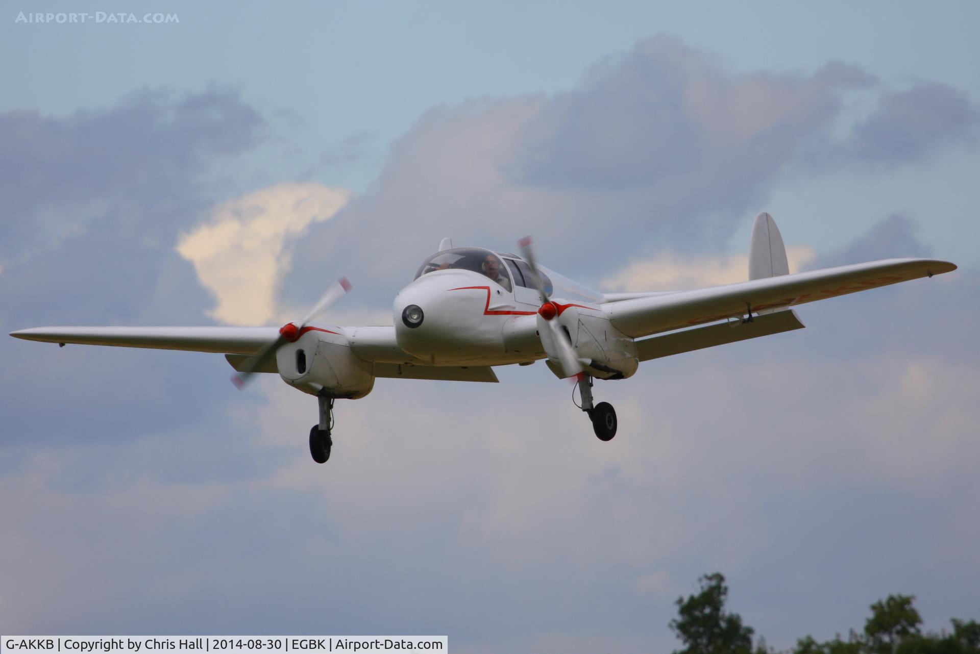 G-AKKB, 1947 Miles M-65 Gemini 1A C/N 6537, at the LAA Rally 2014, Sywell