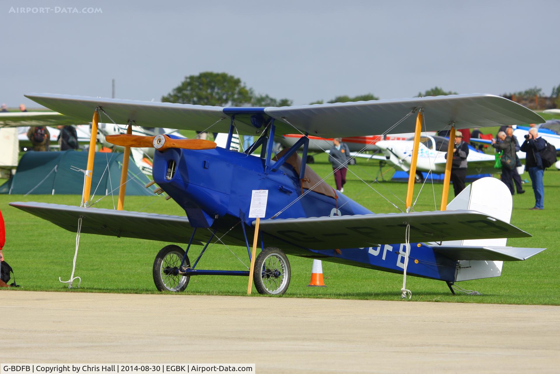 G-BDFB, 1991 Currie Wot C/N PFA 3008, at the LAA Rally 2014, Sywell