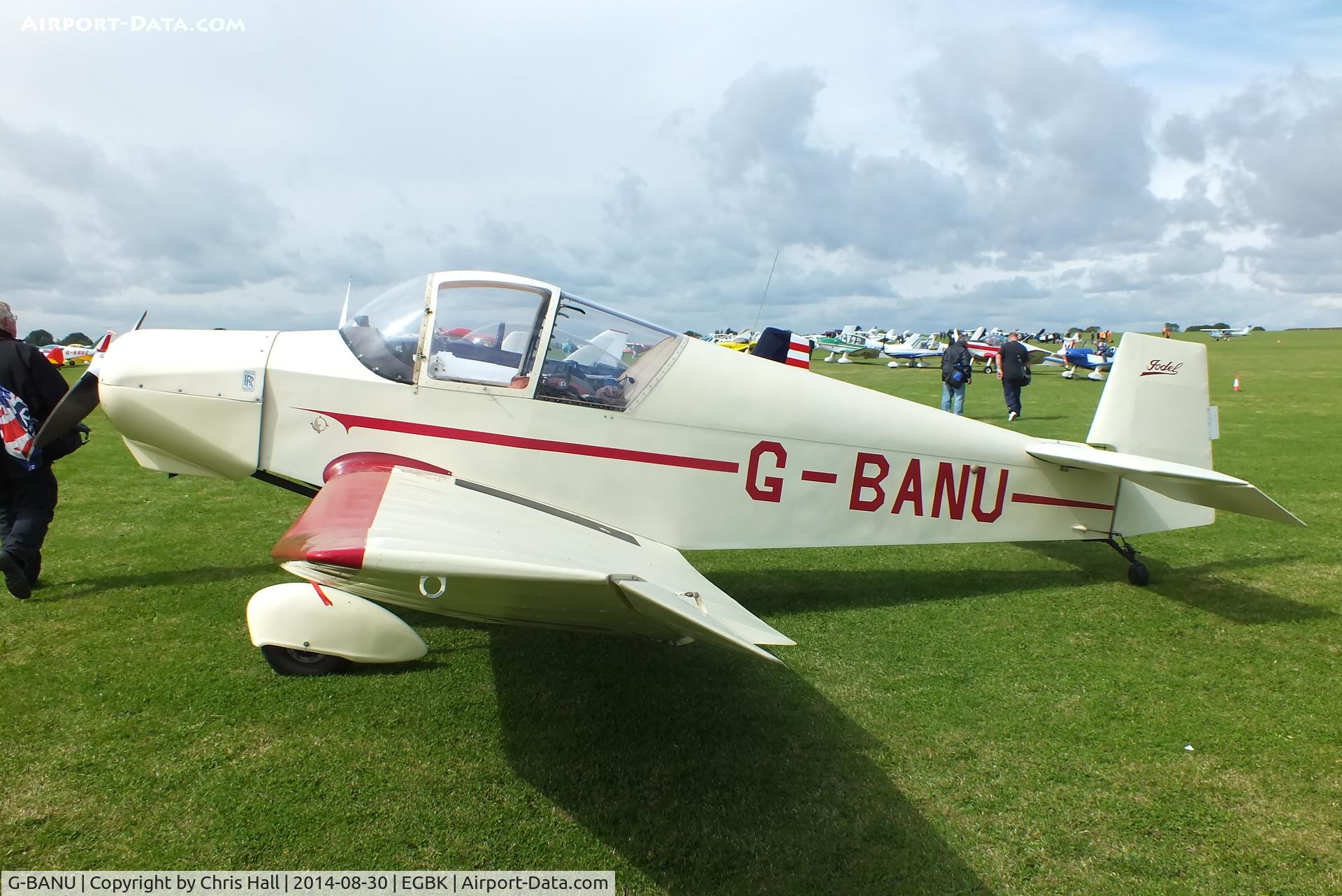 G-BANU, 1963 Wassmer (Jodel) D-120 Paris-Nice C/N 247, at the LAA Rally 2014, Sywell