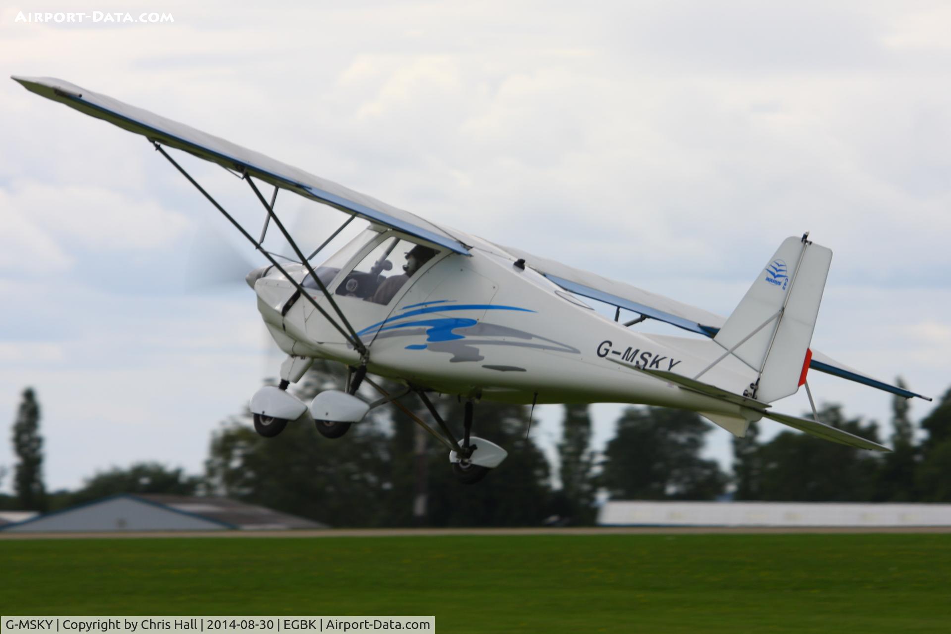 G-MSKY, 2001 Comco Ikarus C42 FB UK C/N PFA 322-13722, at the LAA Rally 2014, Sywell