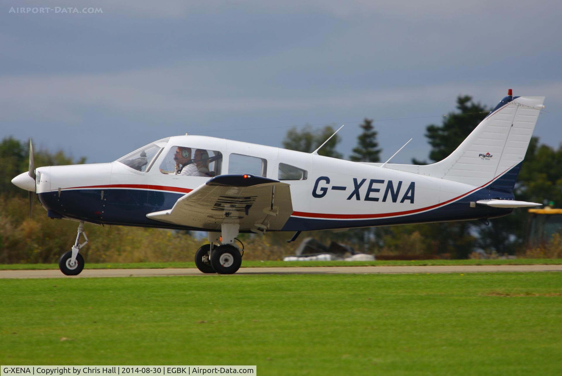G-XENA, 1977 Piper PA-28-161 Cherokee Warrior II C/N 28-7716158, at the LAA Rally 2014, Sywell