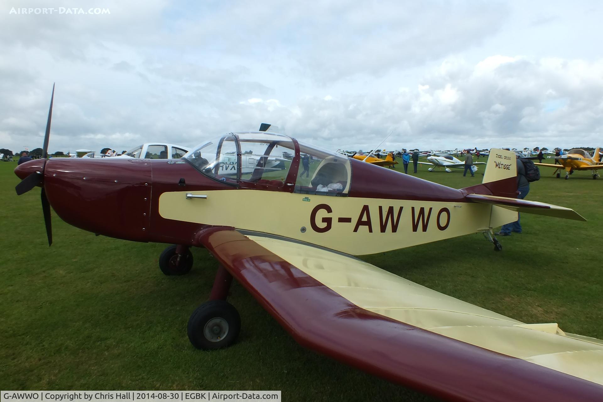 G-AWWO, 1964 CEA Jodel DR-1050 Sicile C/N 552, at the LAA Rally 2014, Sywell