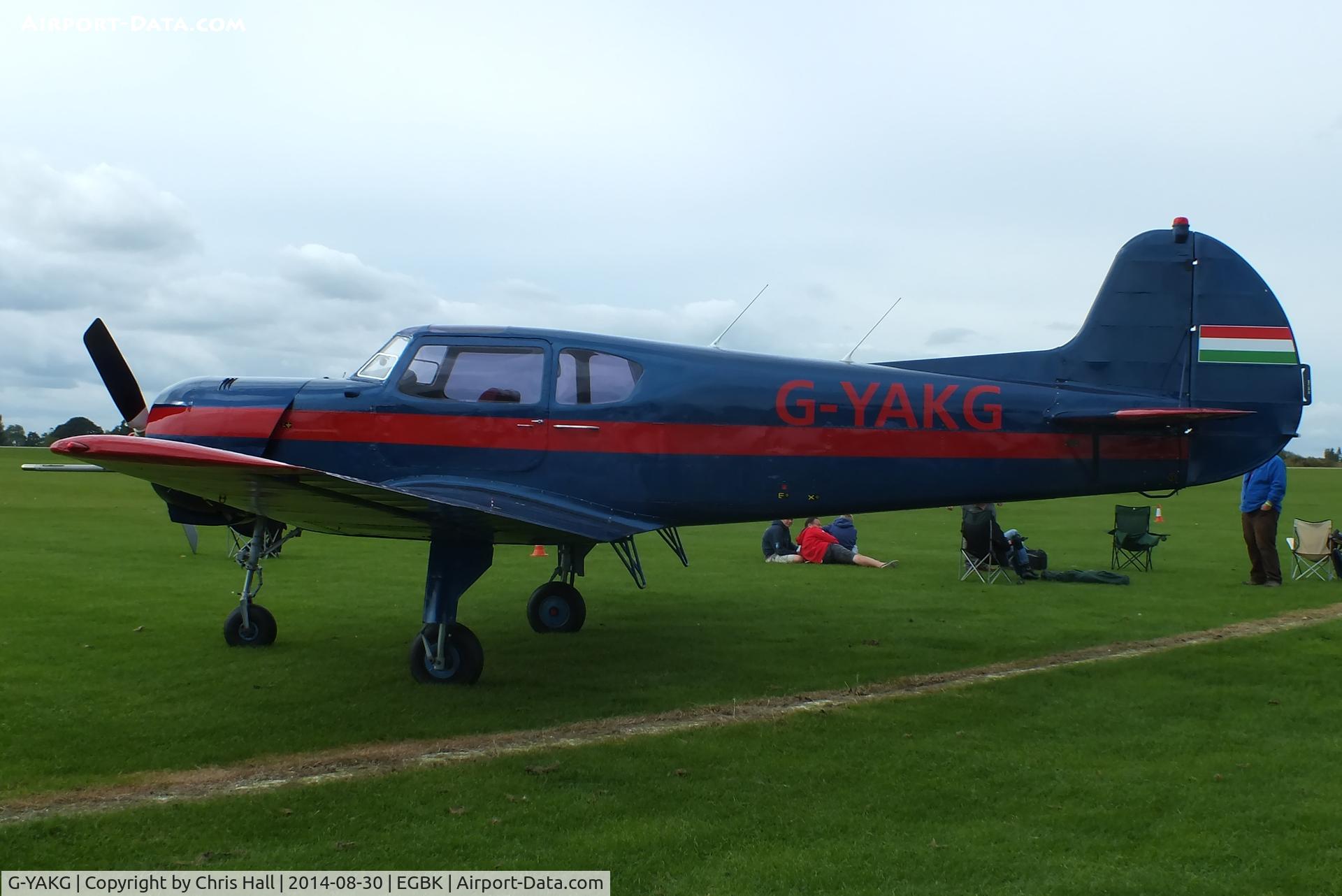 G-YAKG, 1979 Yakovlev Yak-18T C/N 22202034023, at the LAA Rally 2014, Sywell