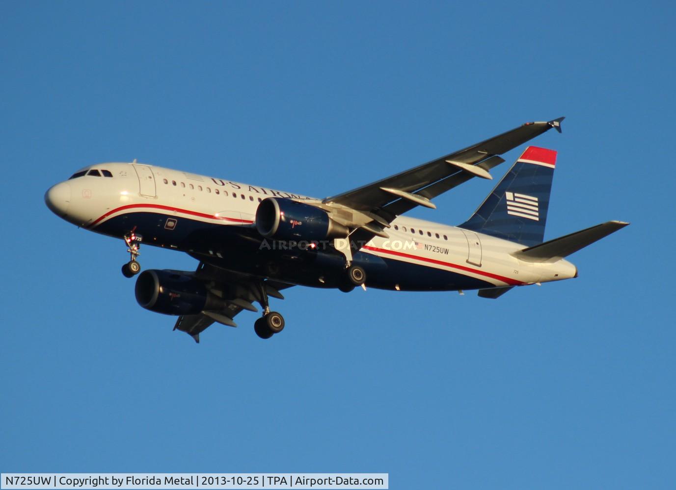 N725UW, 1999 Airbus A319-112 C/N 1135, USAirways A319