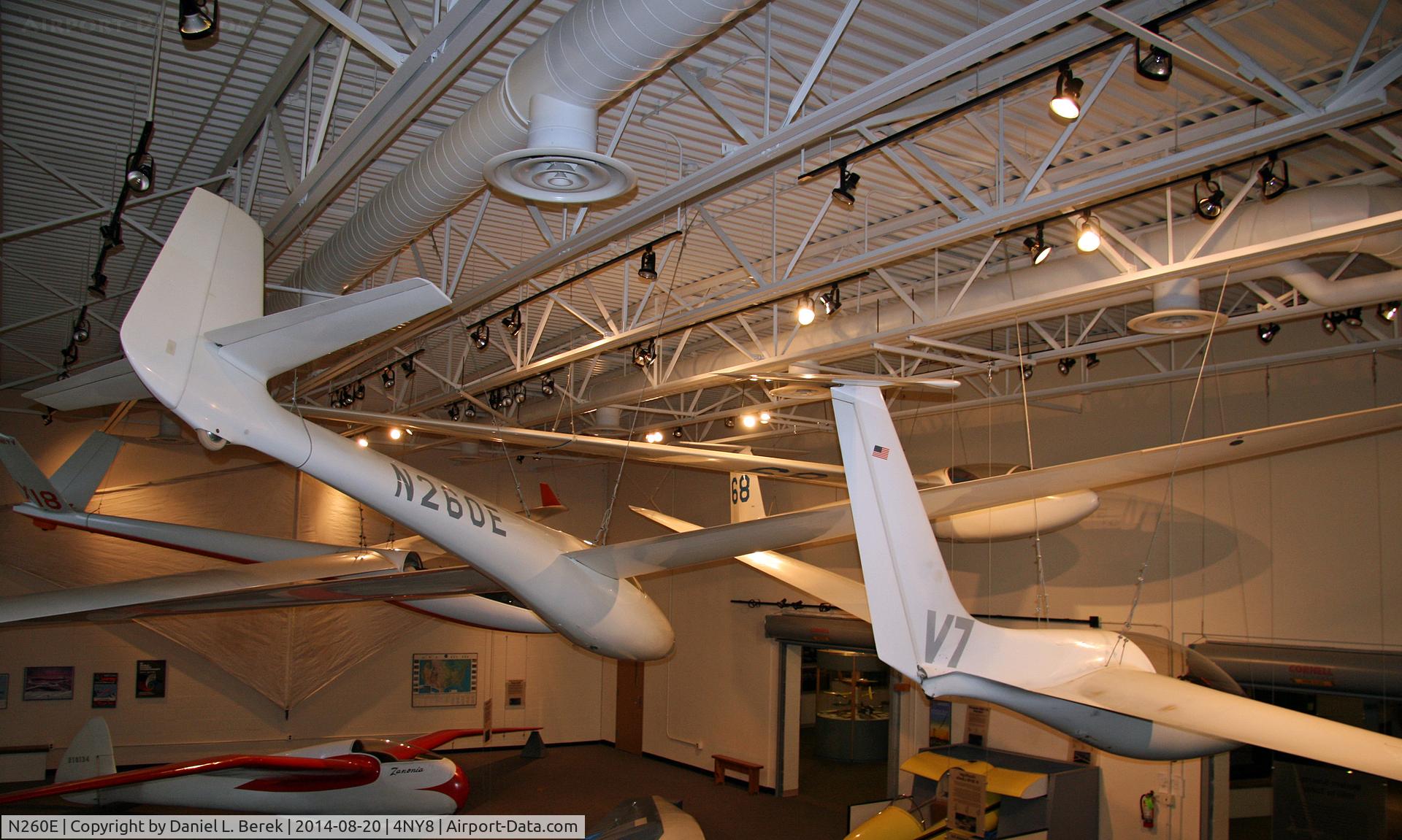 N260E, 1966 Glasflugel H 301 LIBELLE C/N 51, This 1966 beauty is in good company with other sailplanes at the National Soaring Museum.