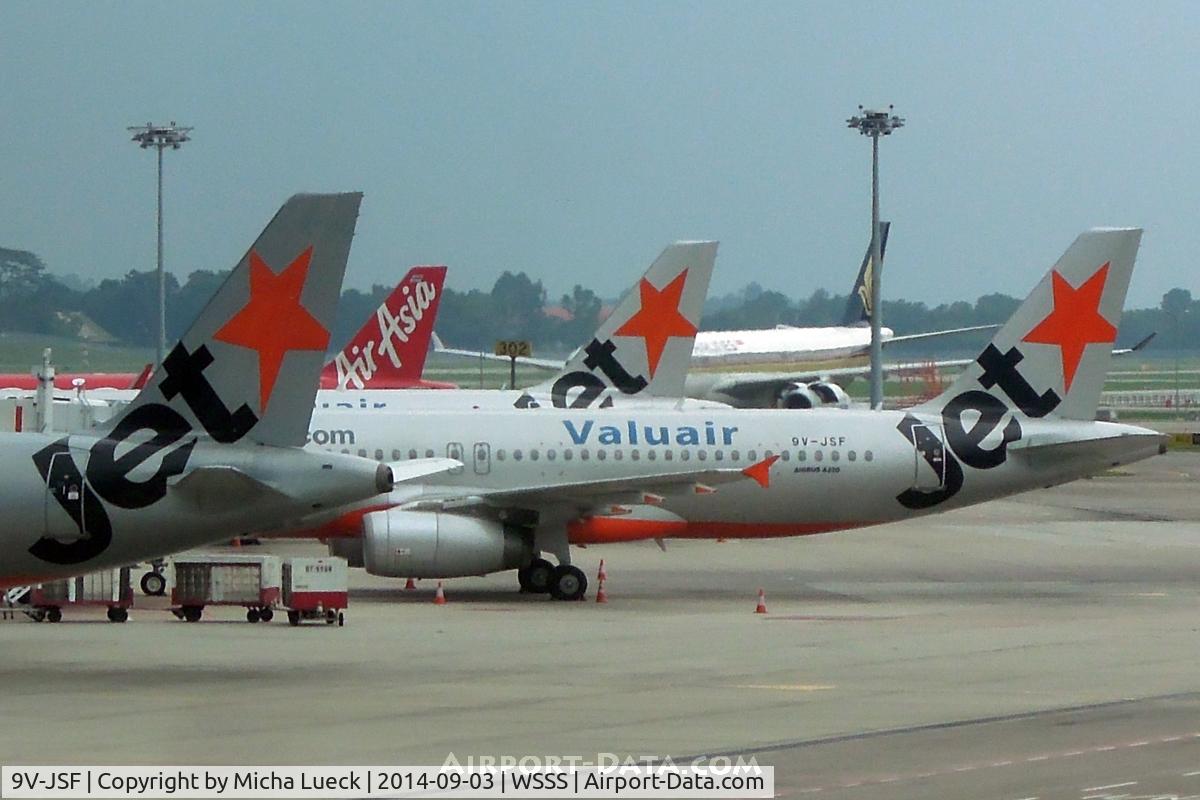 9V-JSF, 2005 Airbus A320-232 C/N 2453, At Changi