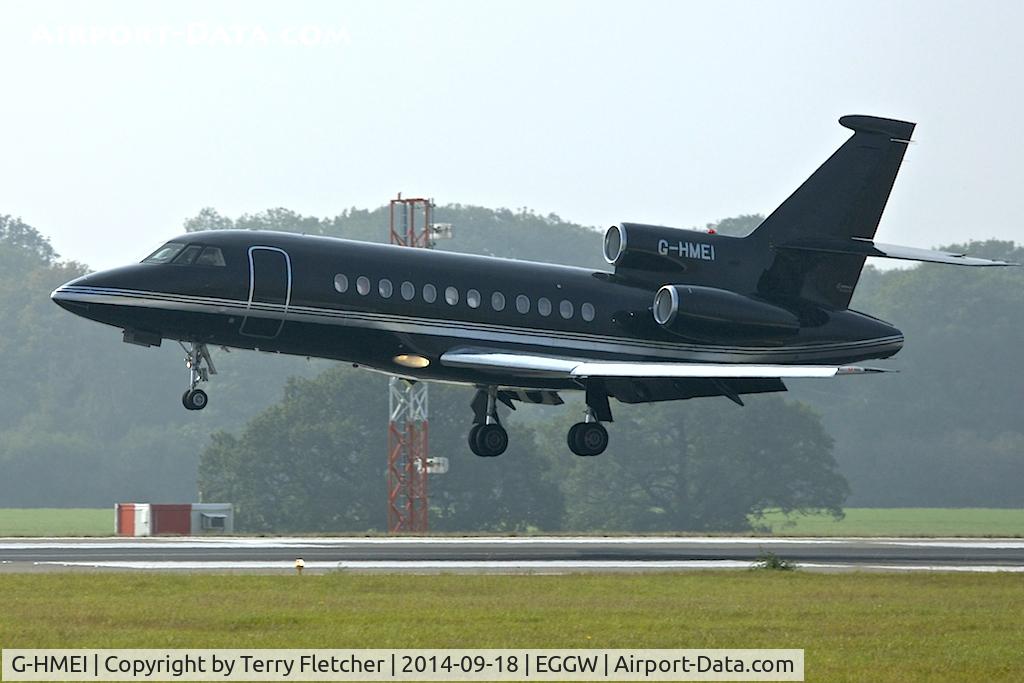 G-HMEI, 1984 Dassault Falcon 900 C/N 001, At Luton