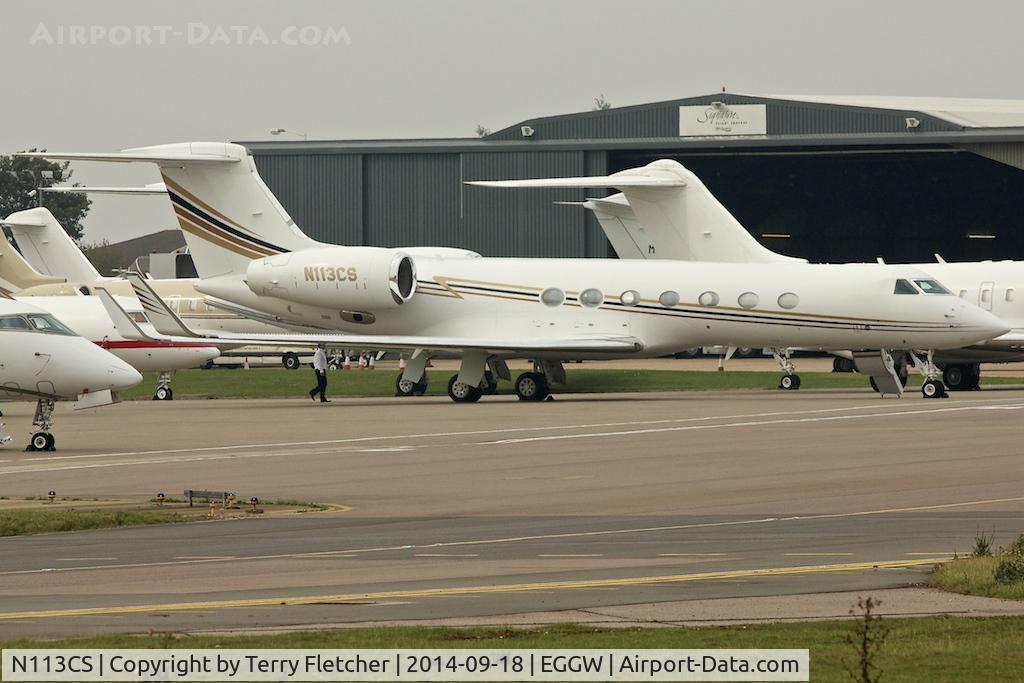 N113CS, 2007 Gulfstream Aerospace GV-SP (G550) C/N 5154, At Luton