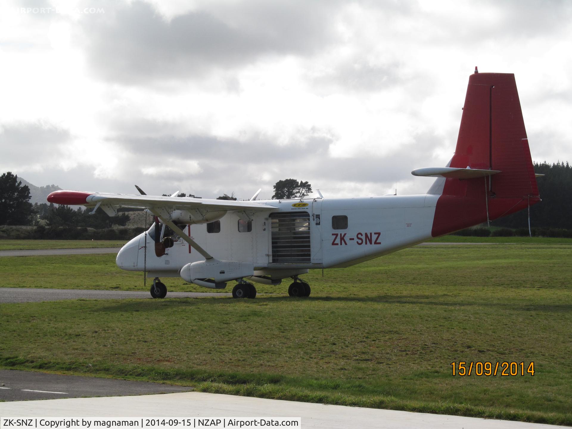 ZK-SNZ, GAF N22C Nomad C/N N22C-104, another skydive operator