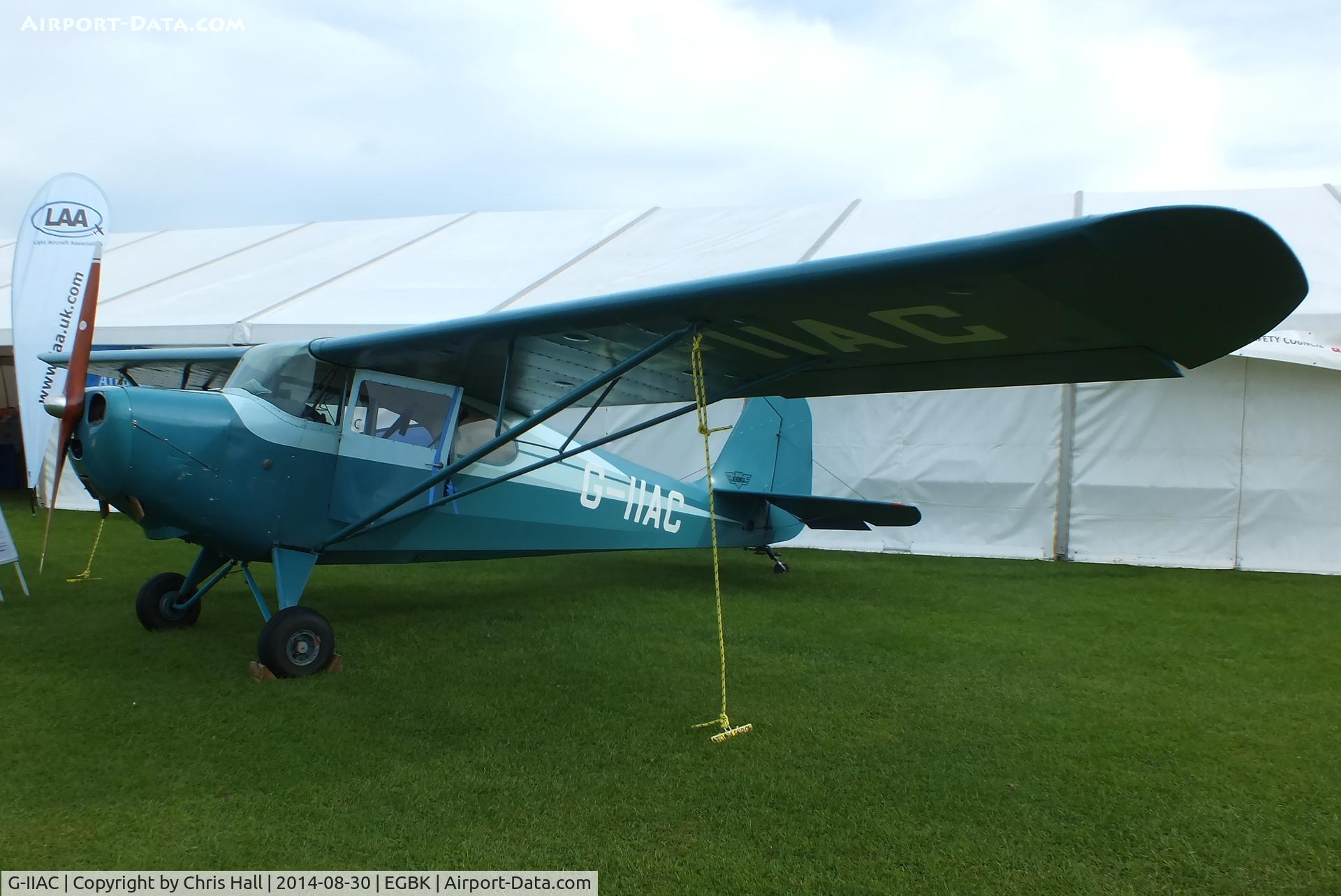 G-IIAC, 1946 Aeronca 11AC Chief C/N 11AC-169, at the LAA Rally 2014, Sywell