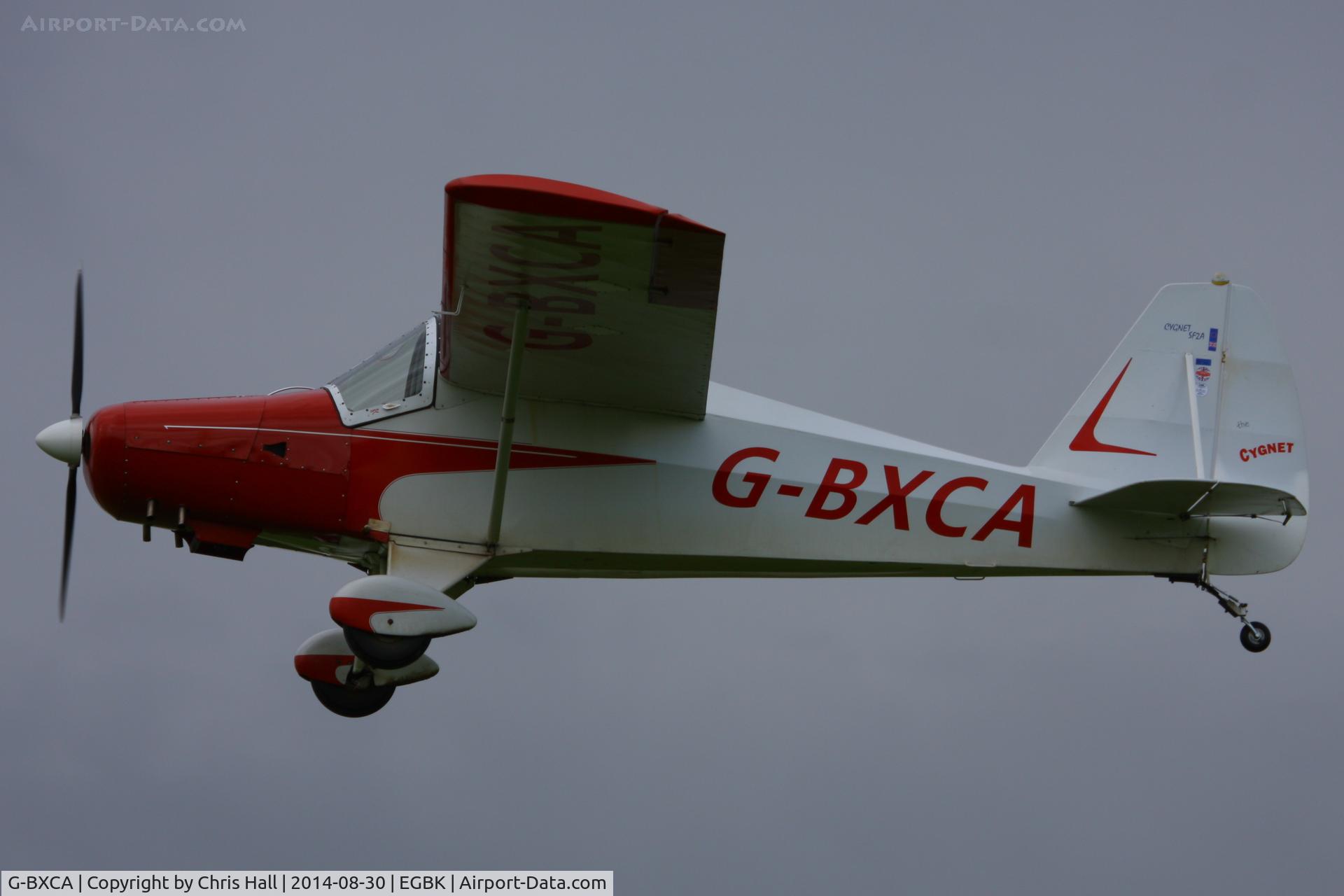 G-BXCA, 1997 Hapi Cygnet SF-2A C/N PFA 182-12921, at the LAA Rally 2014, Sywell