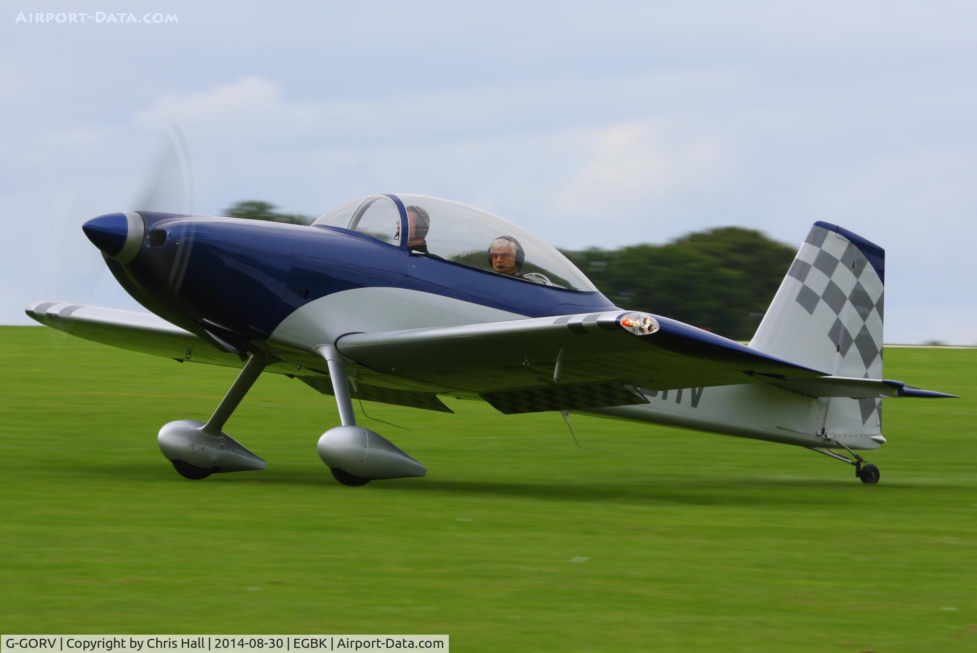 G-GORV, 2013 Vans RV-8 C/N LAA 303-14847, at the LAA Rally 2014, Sywell